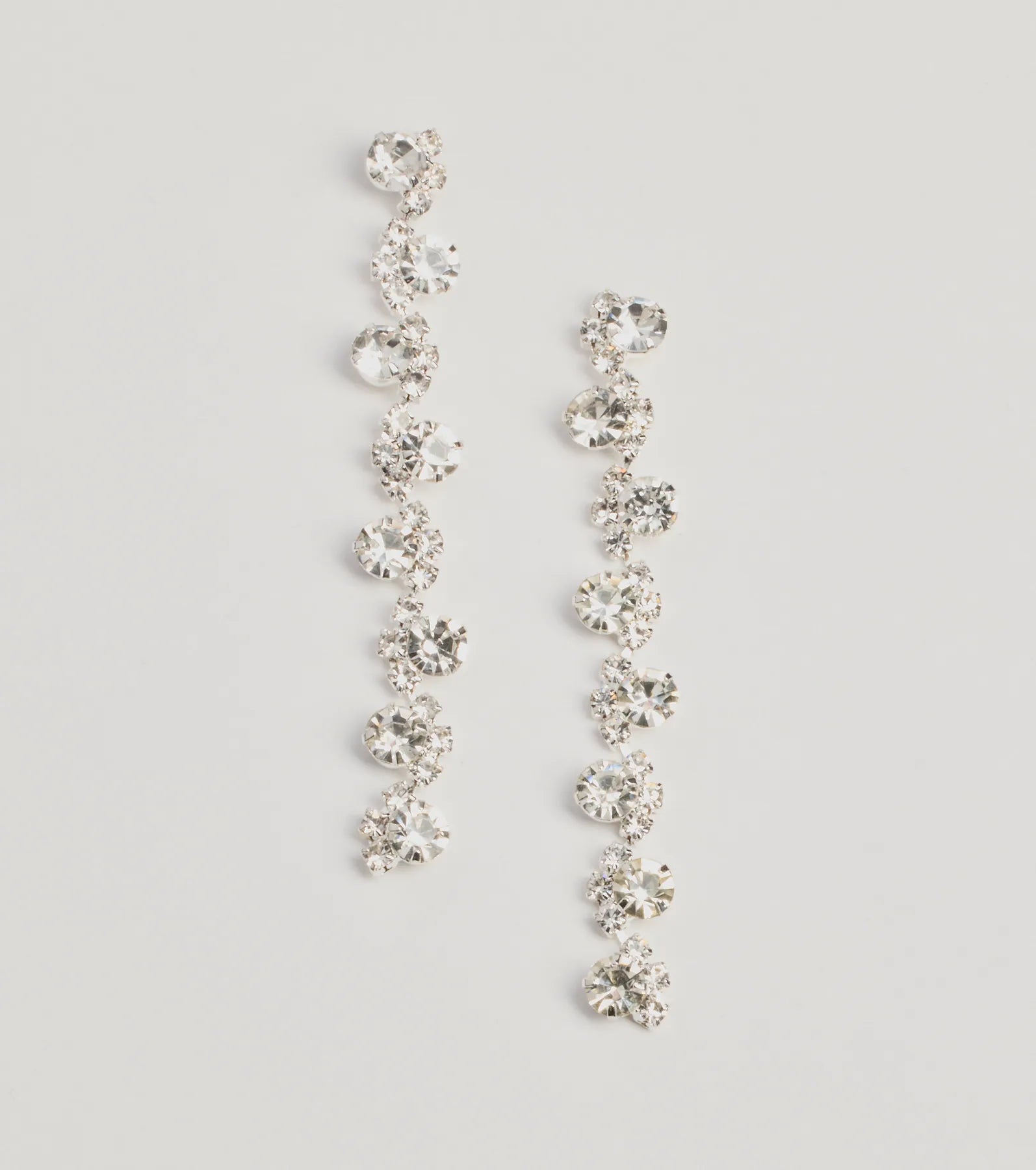 Elegant And Chic Rhinestone Duster Earrings