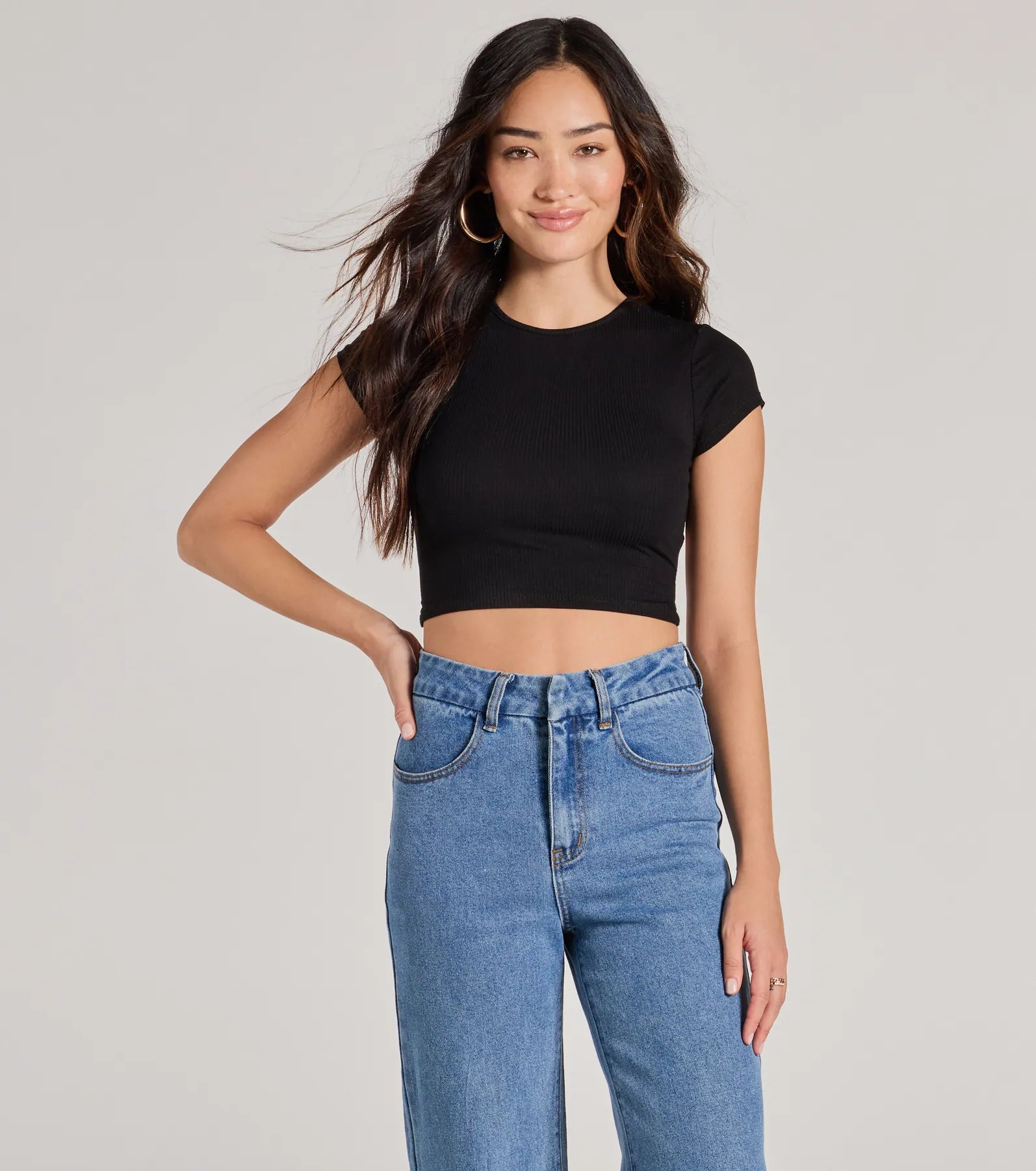 Cute Twist Strappy Back Crop Top