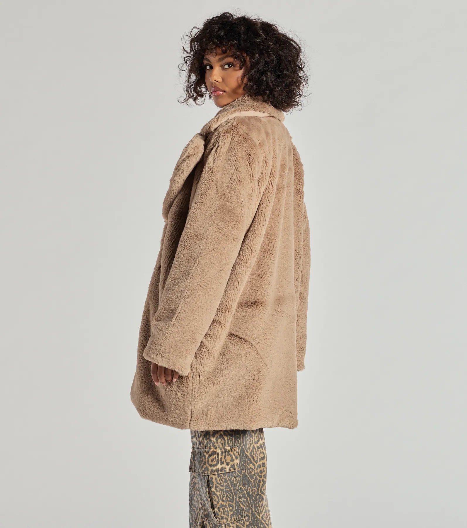 Luxe Layer Faux Fur Trench Coat