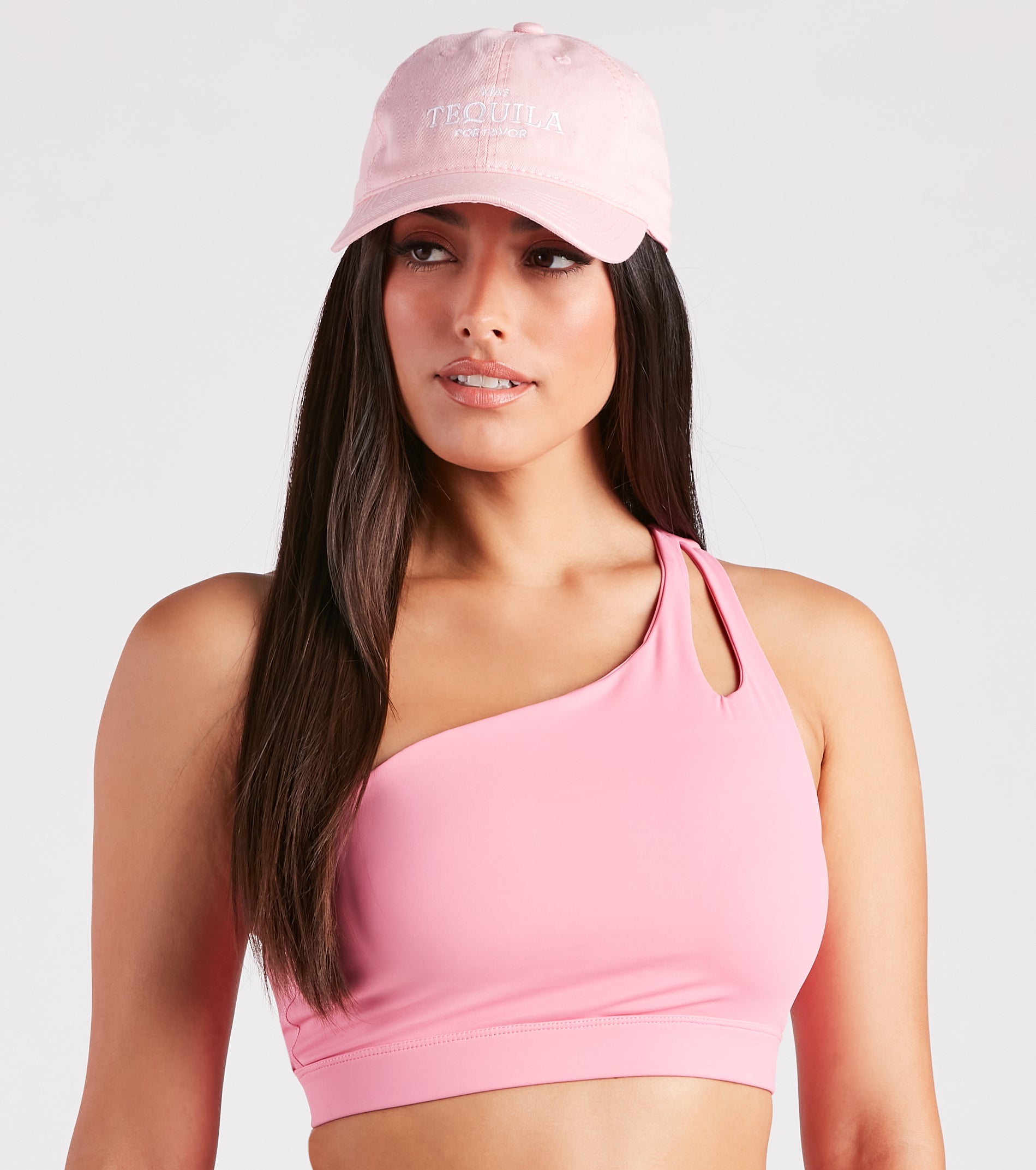 Elevated Staple One-Shoulder Tank Bra