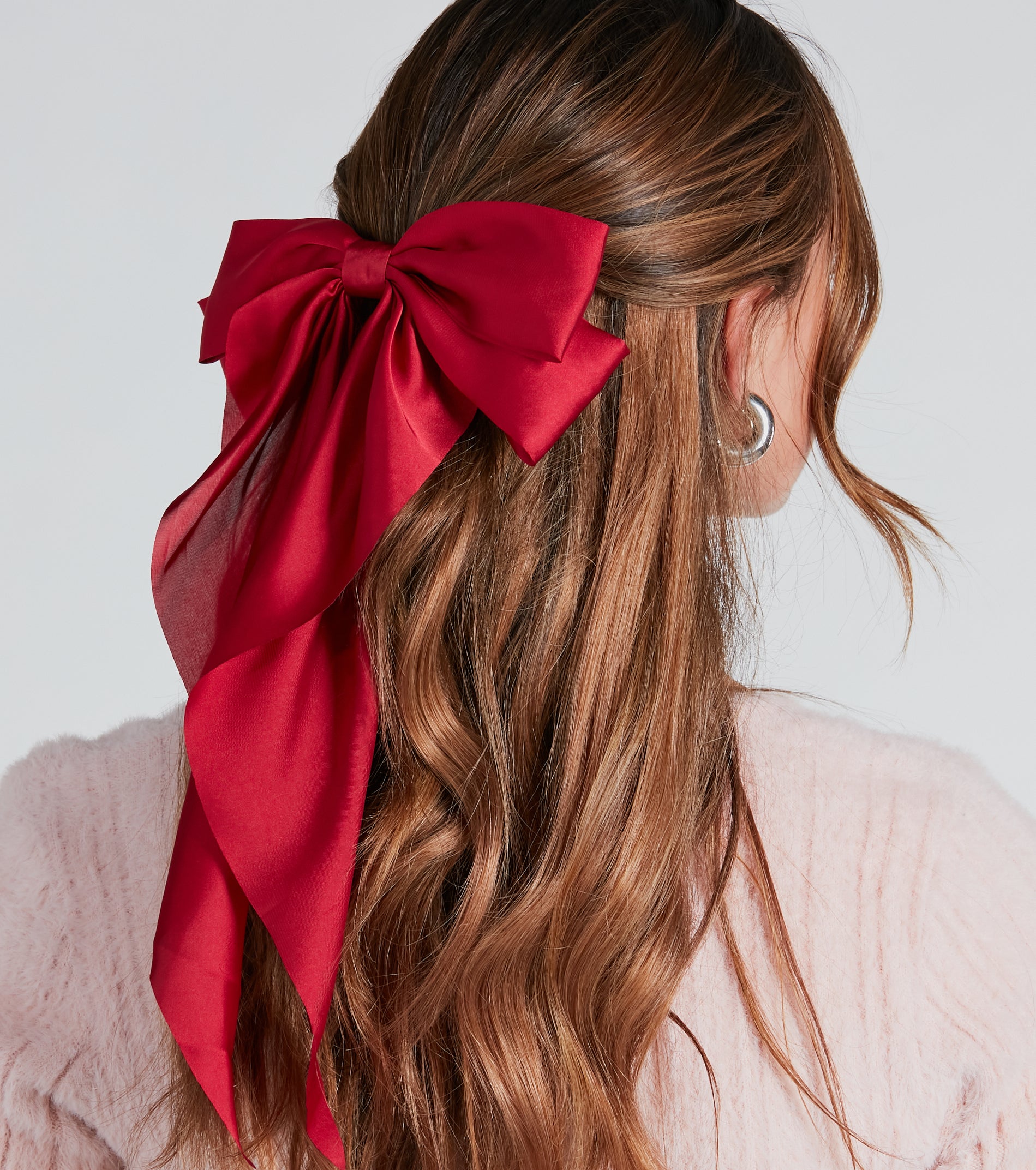 Sweet Addition Satin Bow Barrette