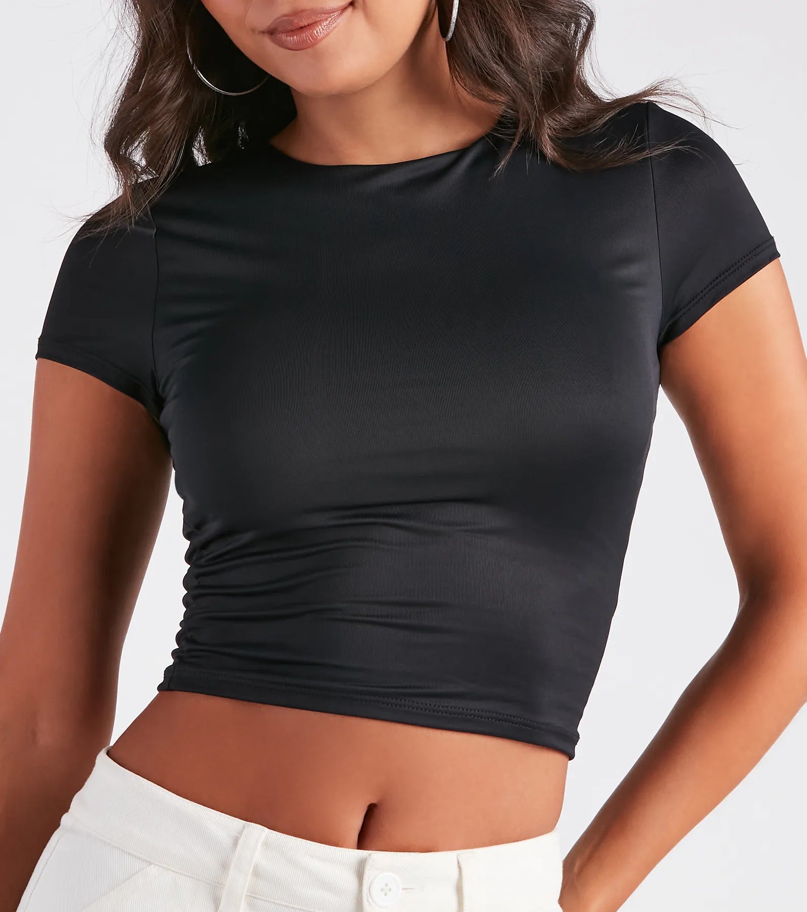 Such A Classic Smooth Knit Crop Top