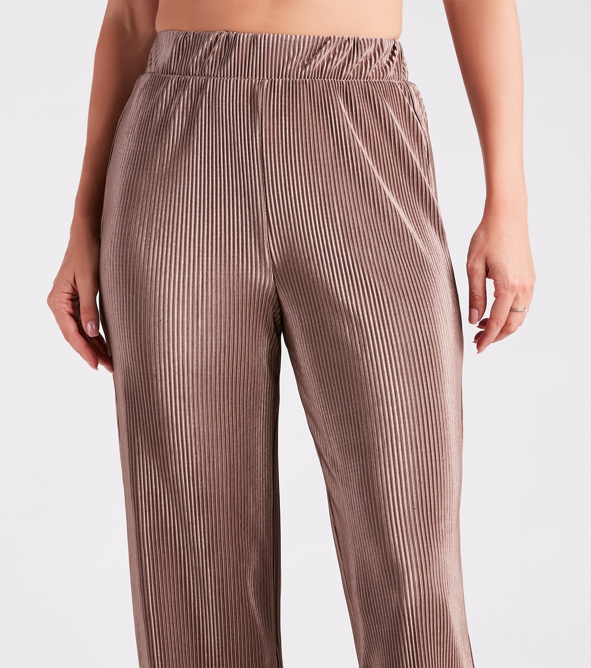 Stylish Company Pleated Wide Leg Pants