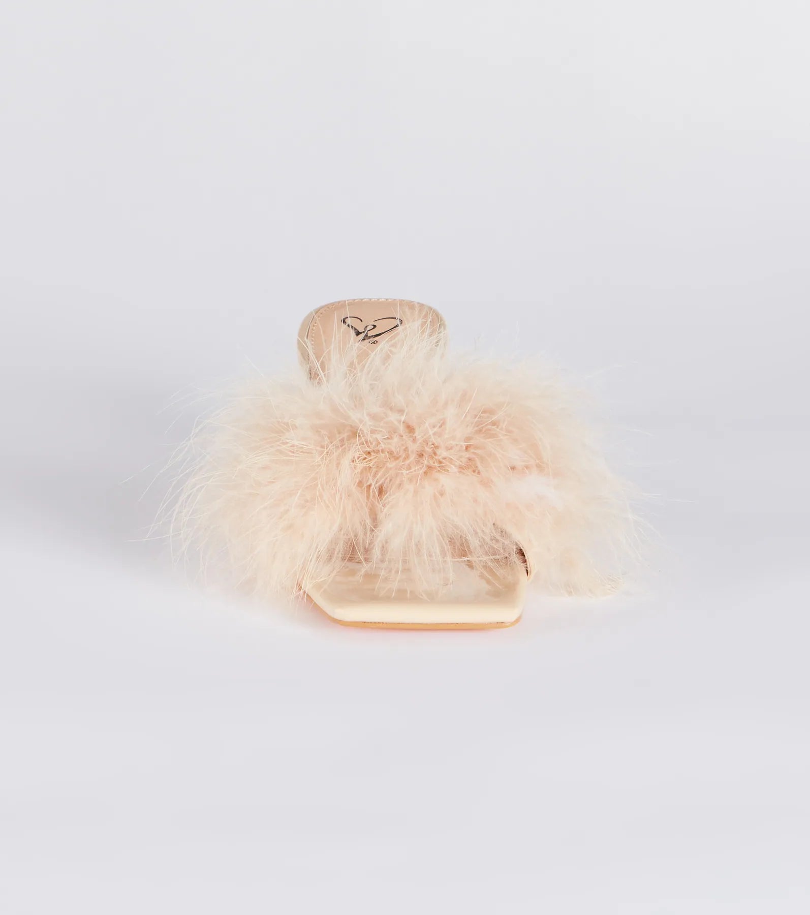 Diva Cutie Marabou Kitten Heel Mules