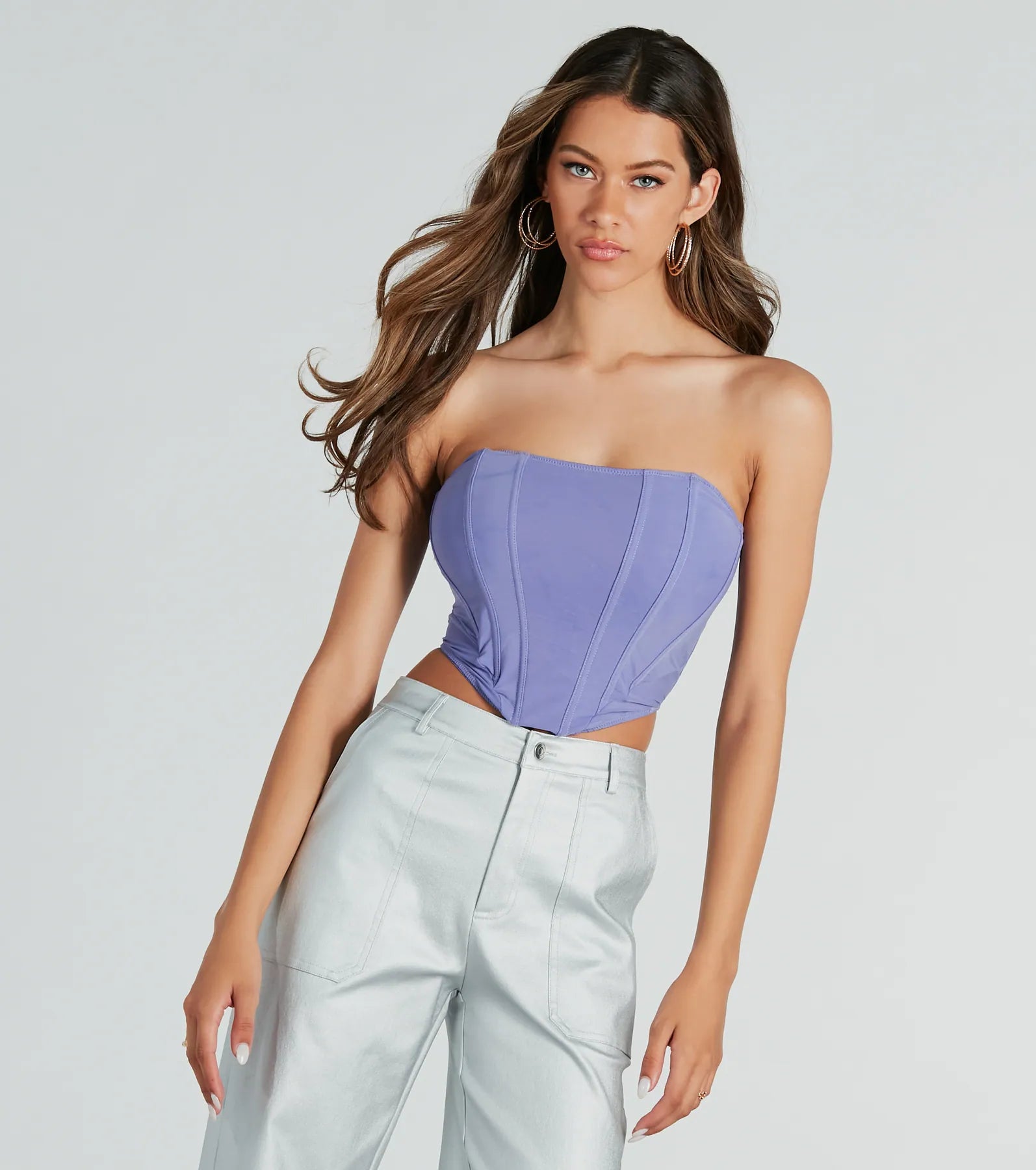 Night-Out Worthy Cropped Corset Top