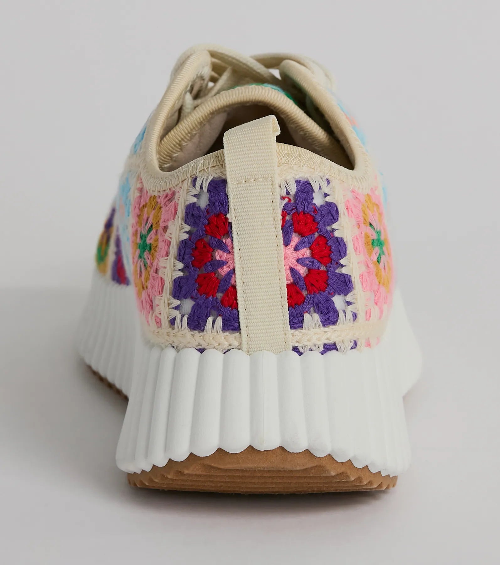 Flower Child Crochet Platform Sneakers