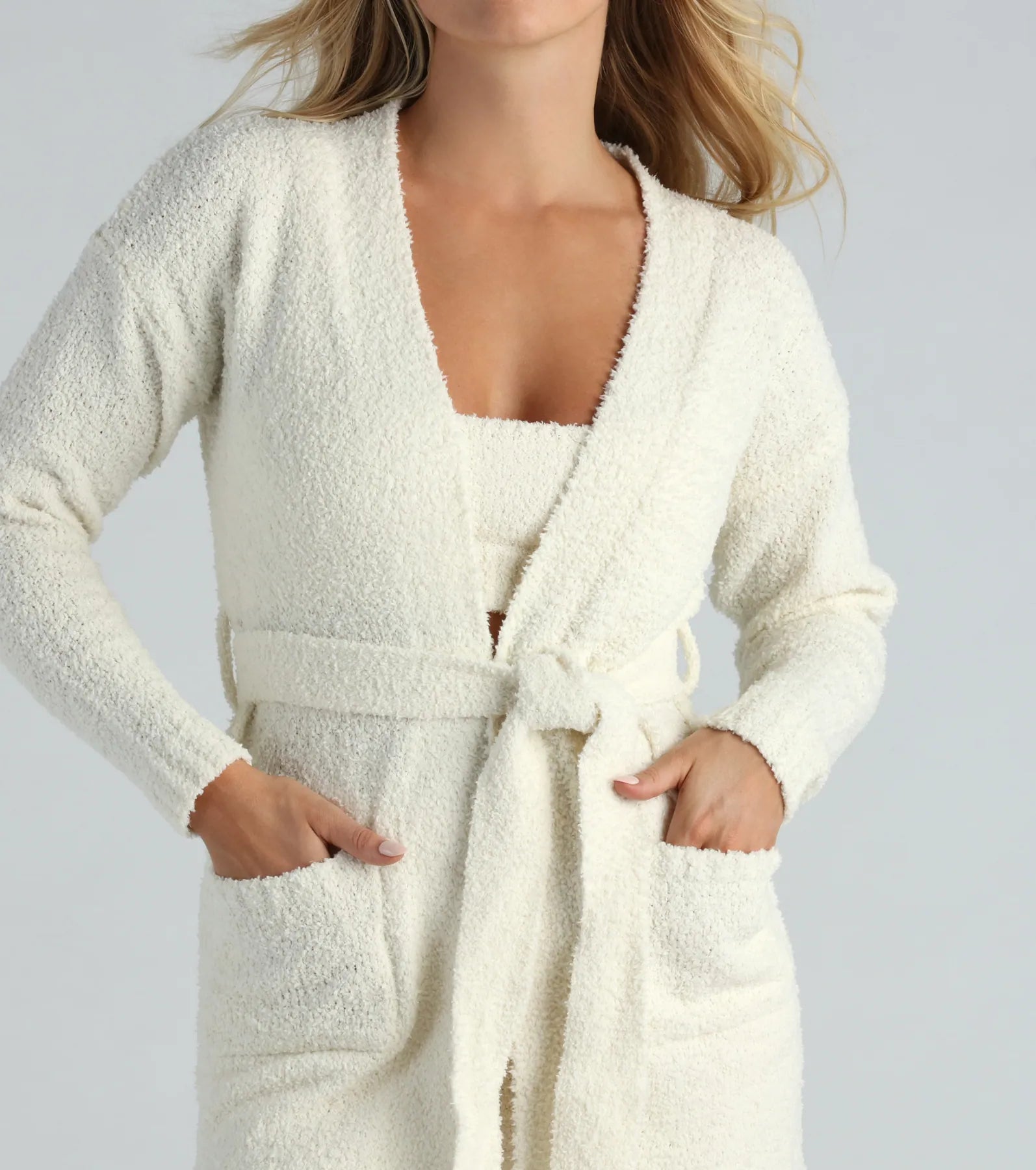 Tied In Cozy Chenille Tie-Waist Robe