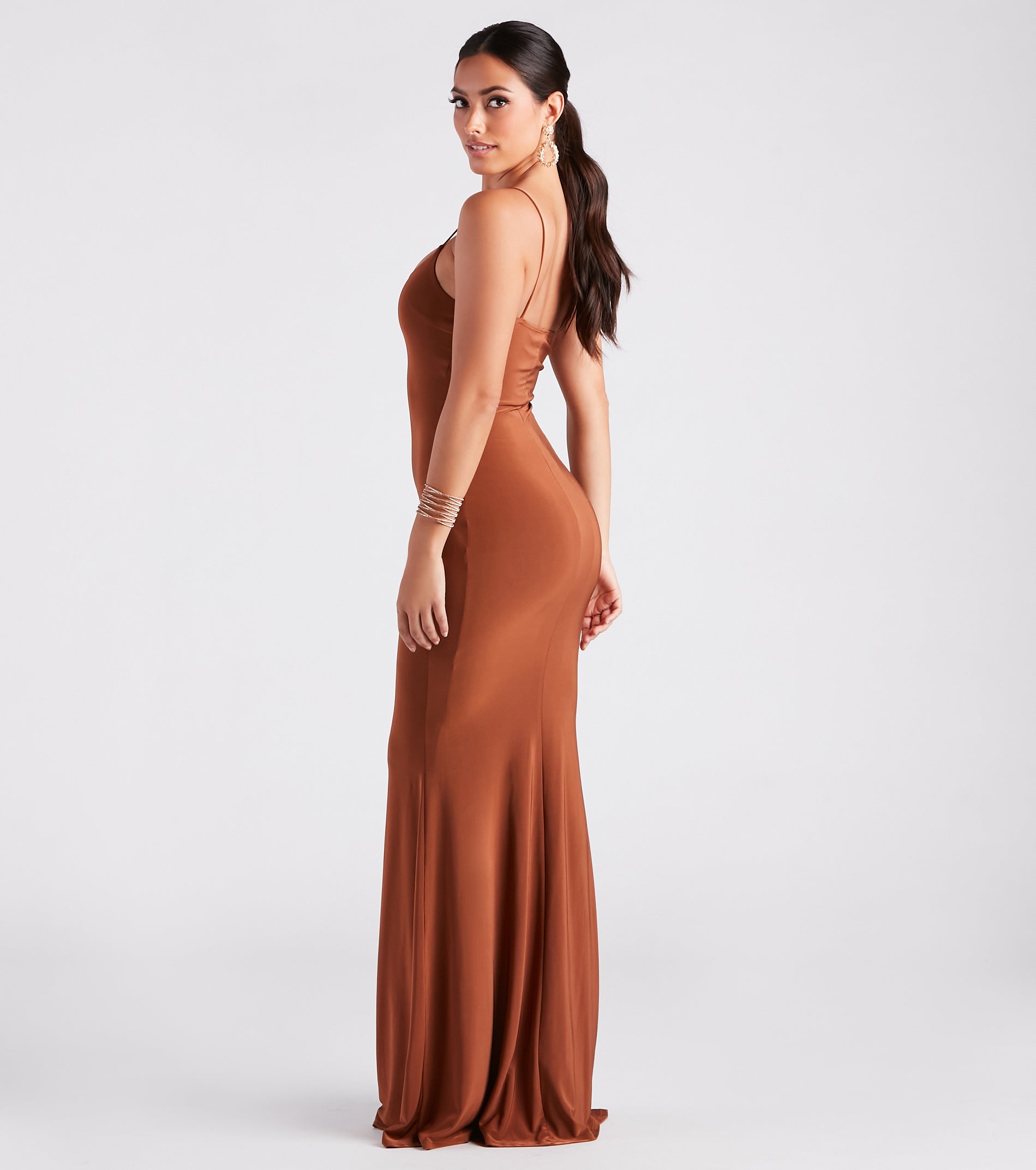 Kaitlyn Formal Square Neck Mermaid Long Dress