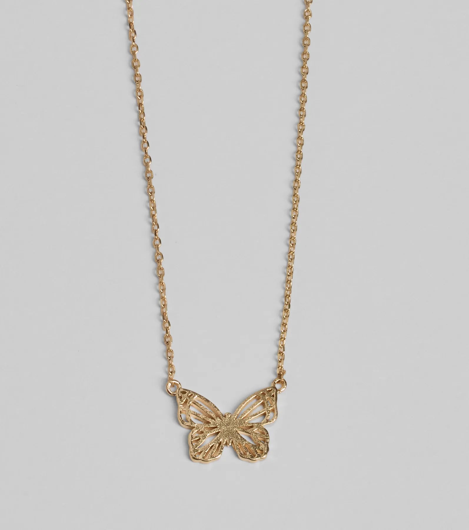 Social Butterfly Charm Necklace