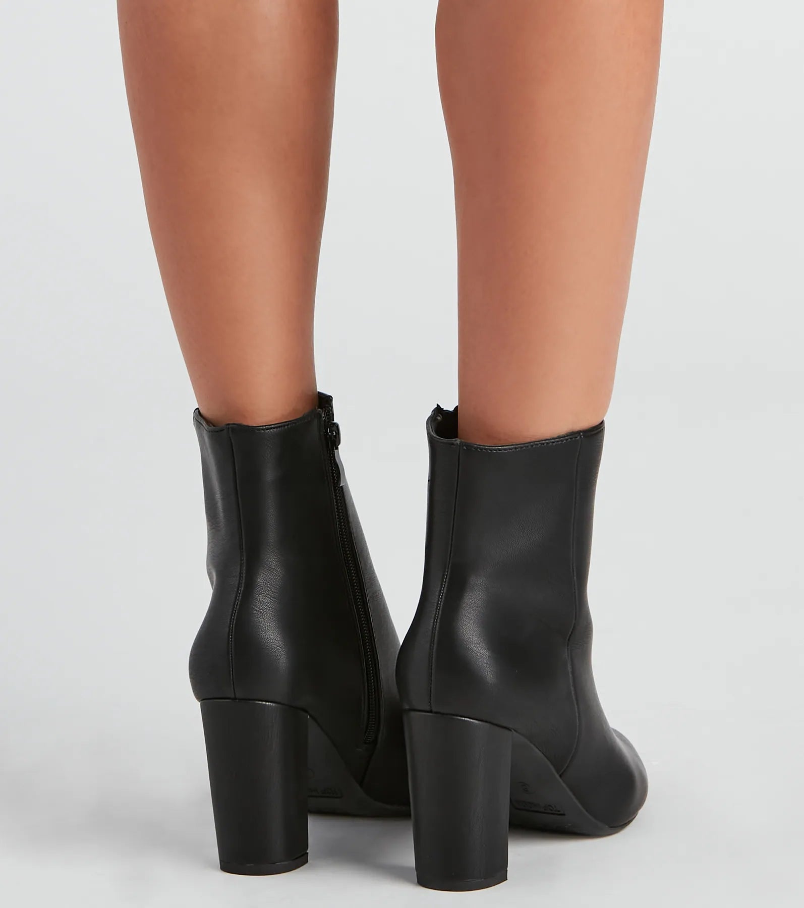 Back To Basics Faux Leather Ankle Booties