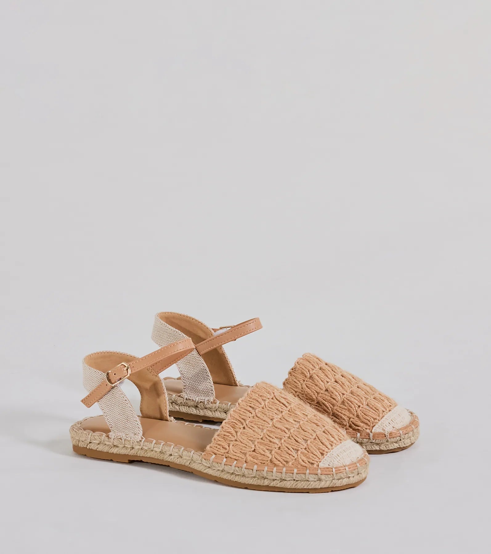 Fashionable Good Time Espadrille Flat Sandals