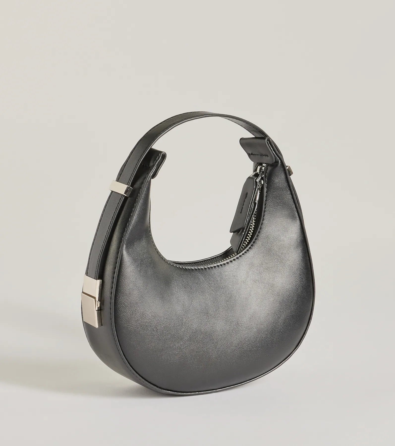 Iconic Glam Half-Moon Shoulder Bag