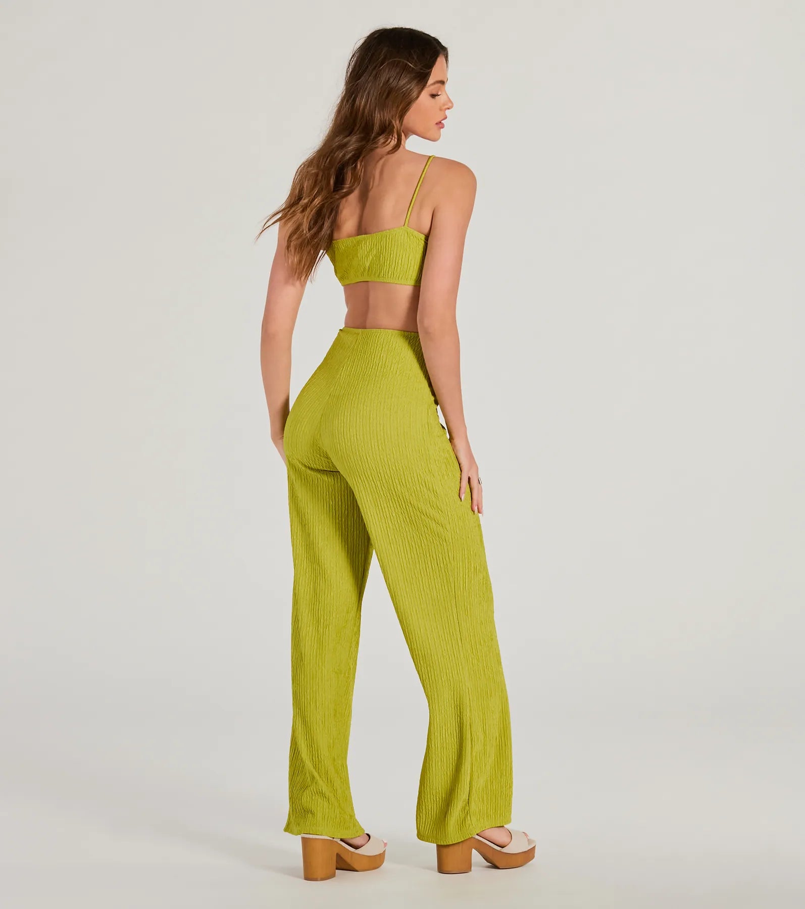 Flawless Vibes V-Neck Cutout Wide-Leg Jumpsuit