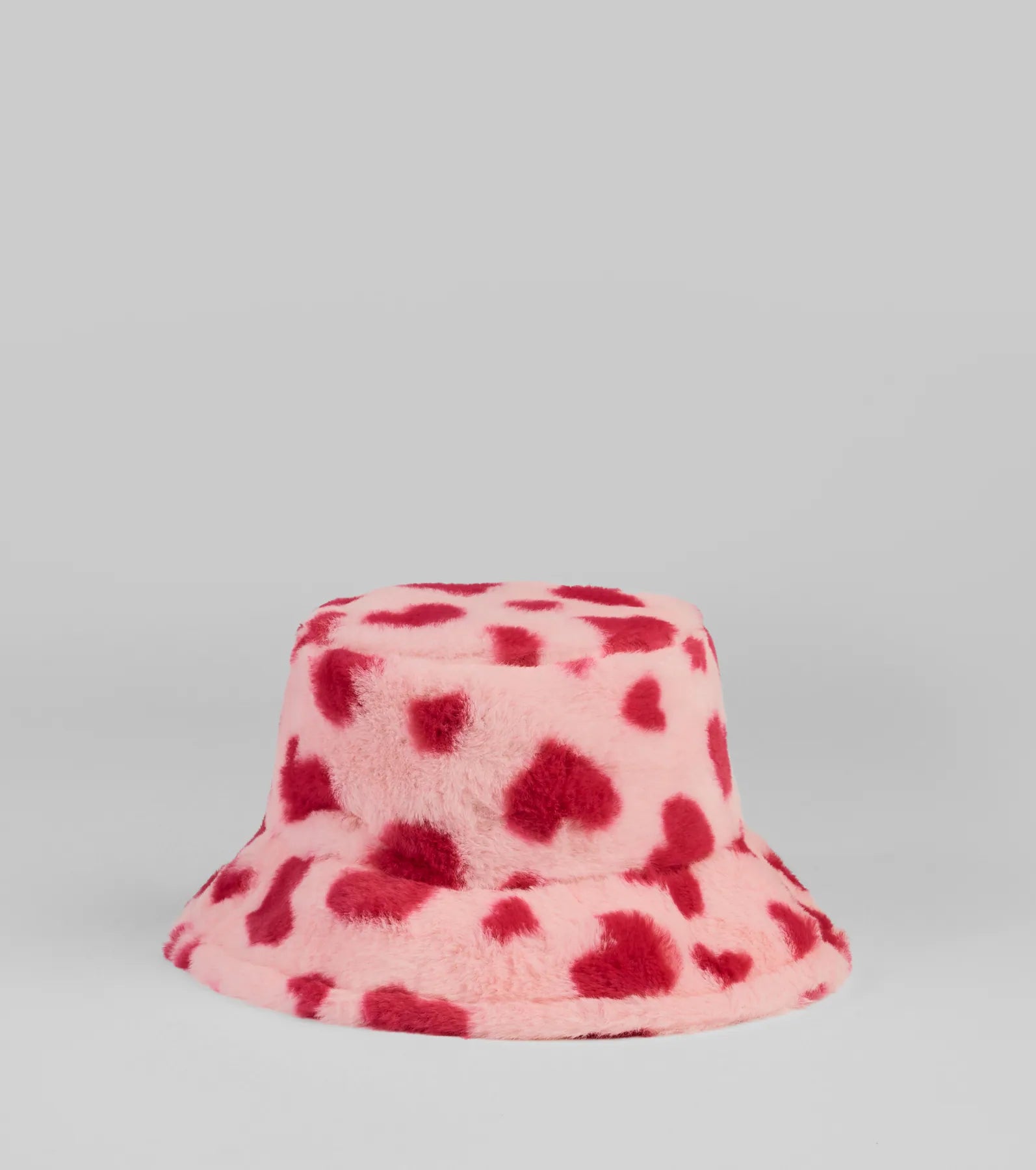 Heart For Cozy Faux Fur Bucket Hat