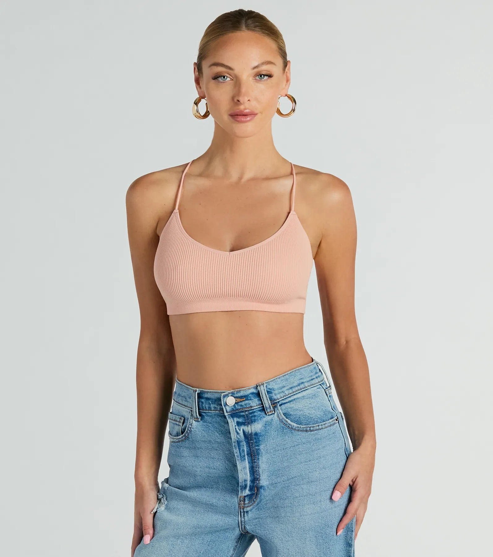 Sweet Moments Strappy Back Seamless Bralette