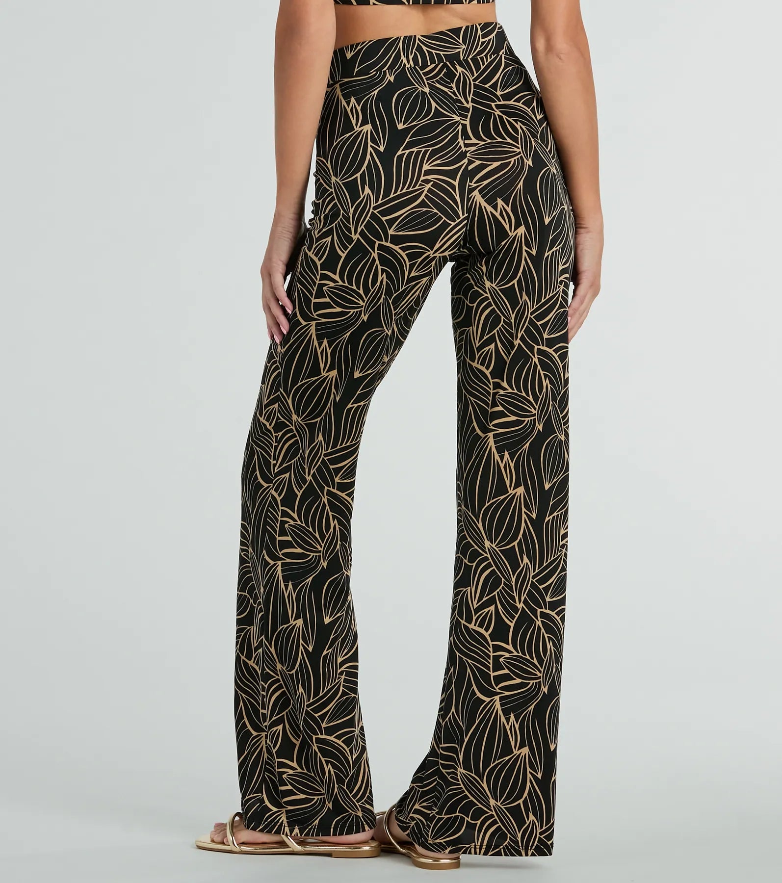 Island Sun Tropical High Rise Palazzo Pants