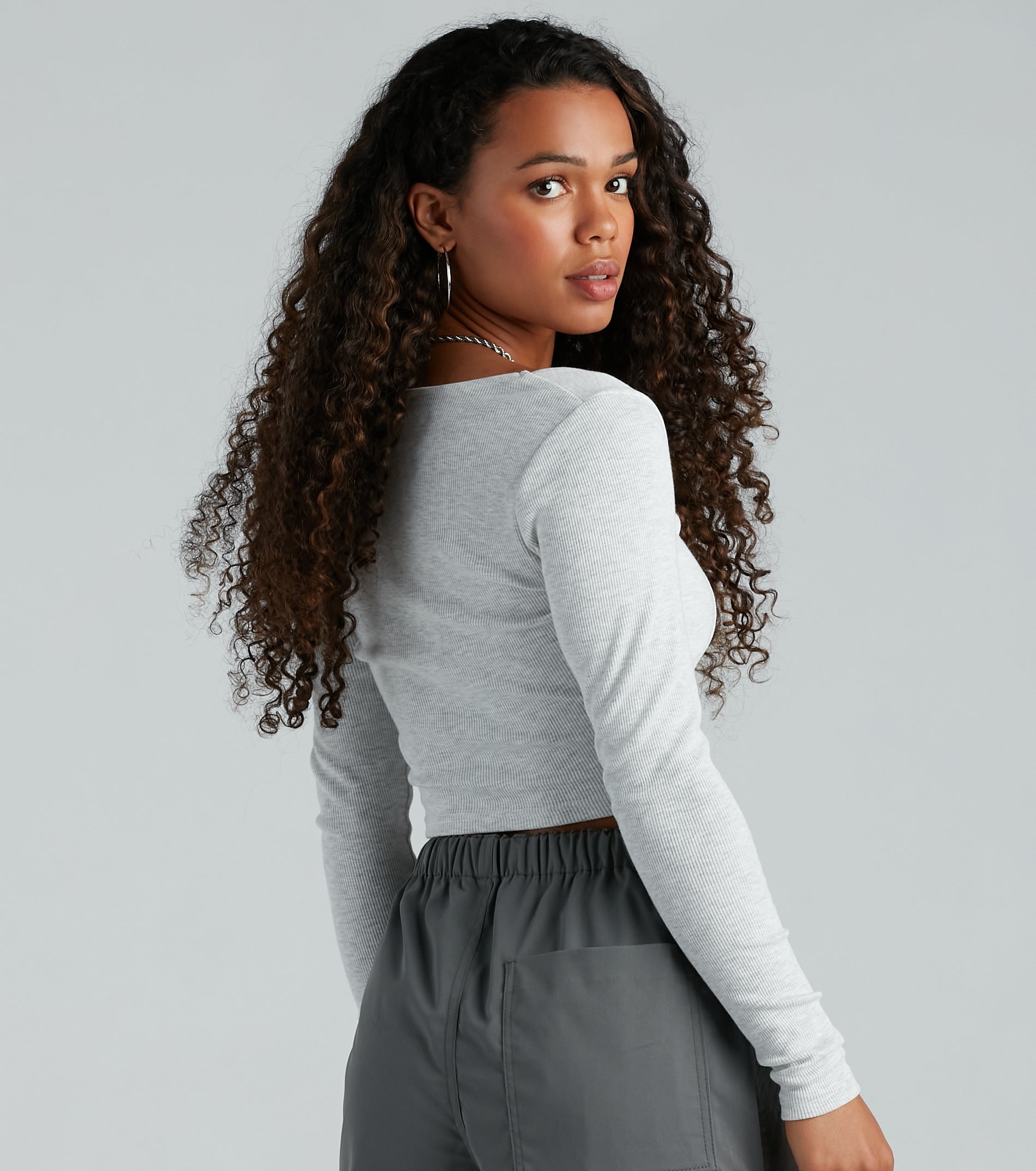 Keep It Tight Rib Knit Corset Crop Top