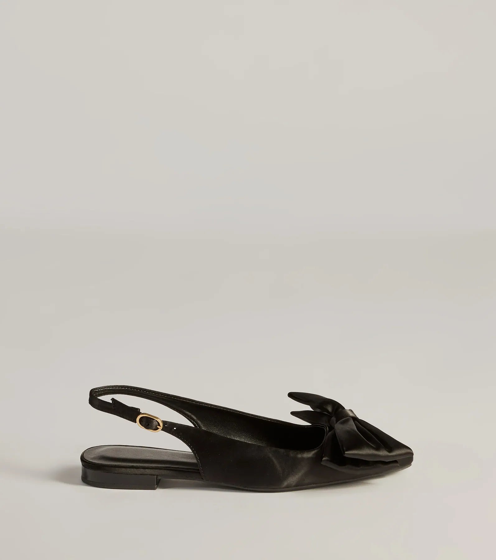 Elegant Charm Faux Leather Bow Flats