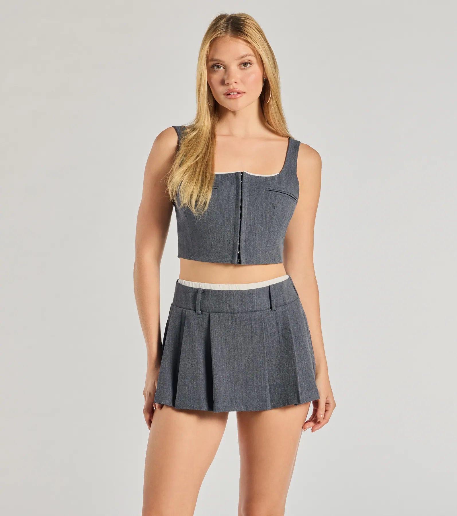 Keep It Casual Pleated Mini Skort