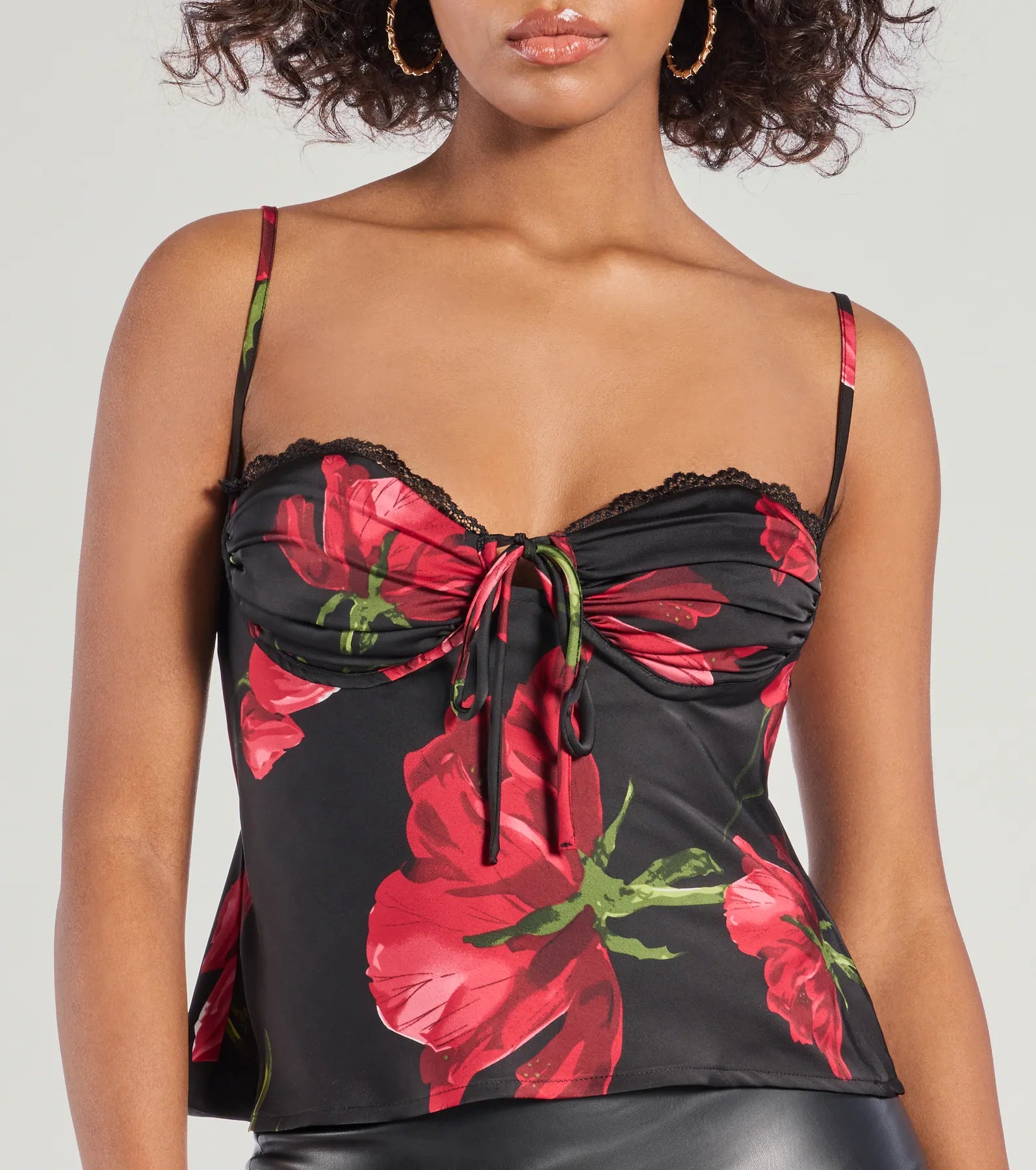 Petal Perfection Floral Satin Top