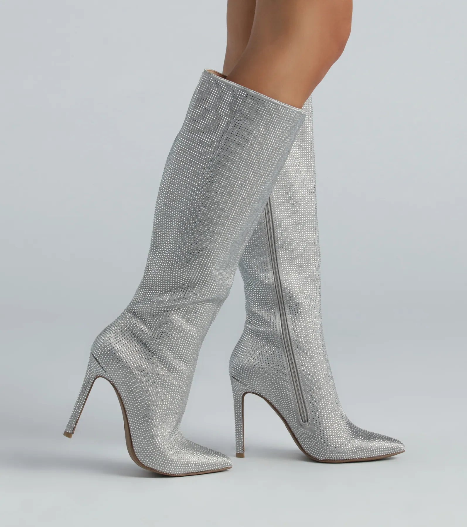 Let Your Sparkle Shine Under-The-Knee Boots