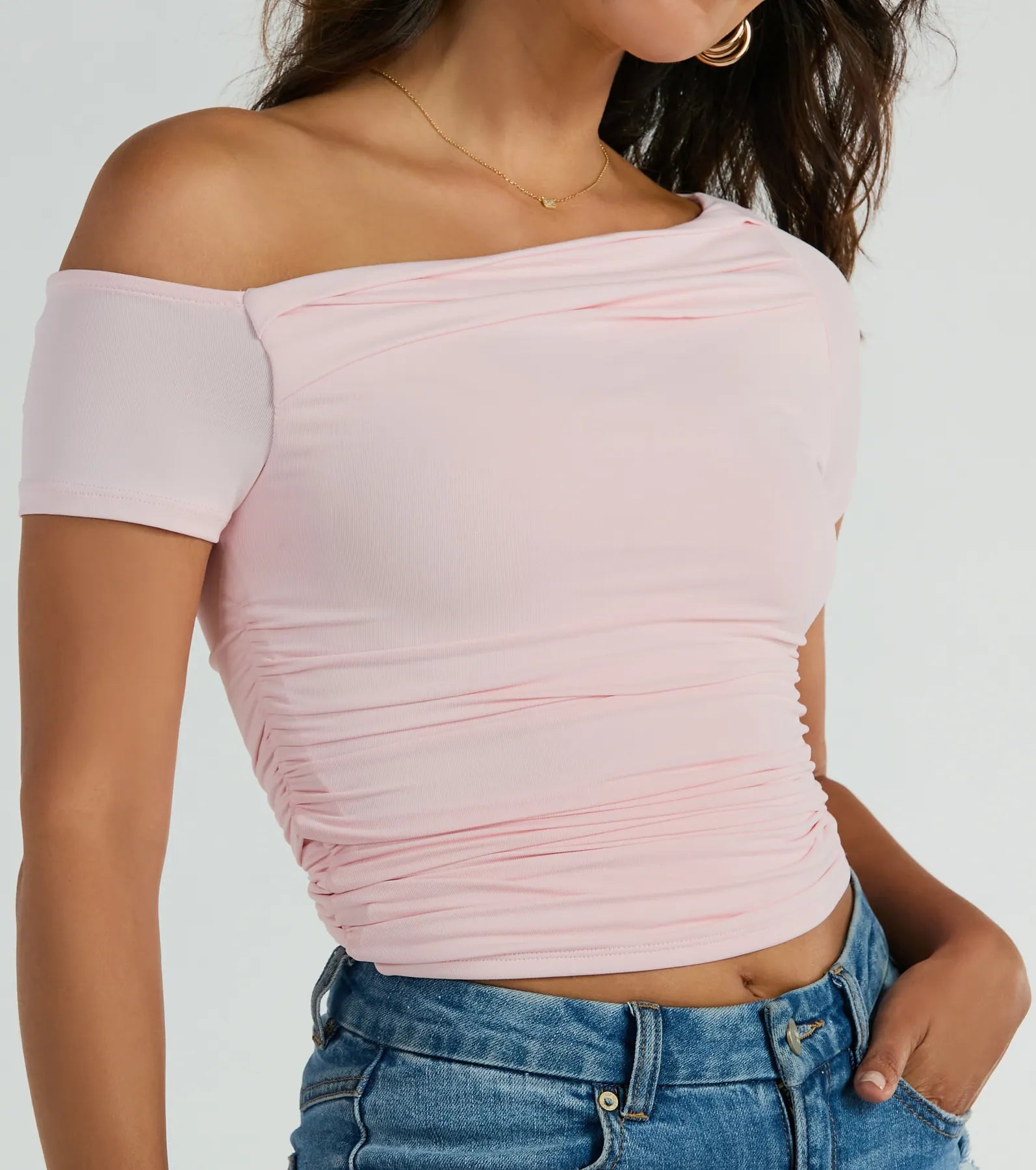 Flawless 'Fit Off-The-Shoulder Smooth Knit Top