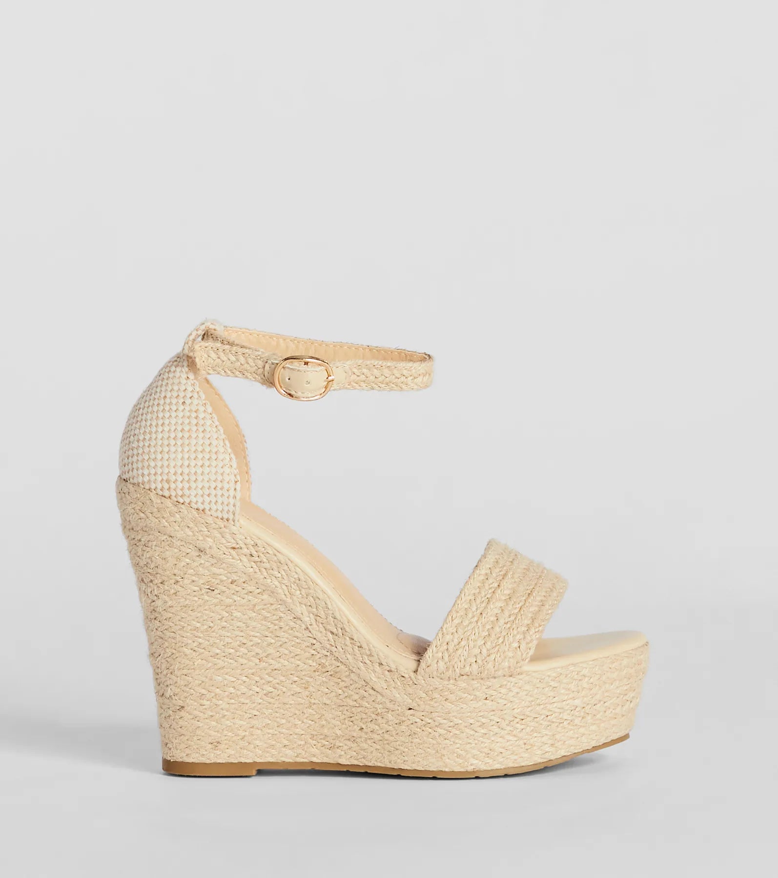 Summer Mode Espadrille Platform Wedge Heels