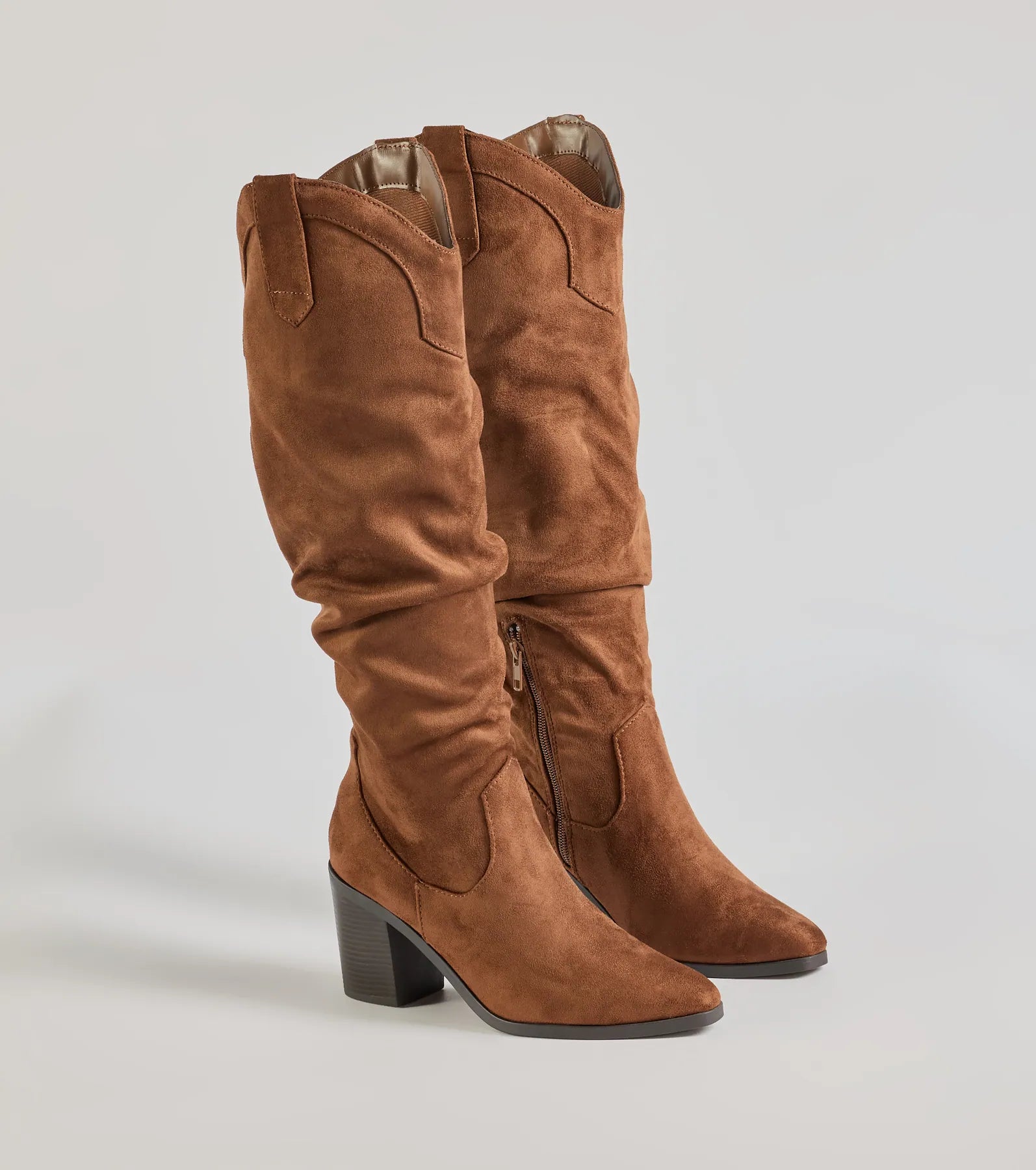 Strut In Style Slouched Under-The-Knee Boots