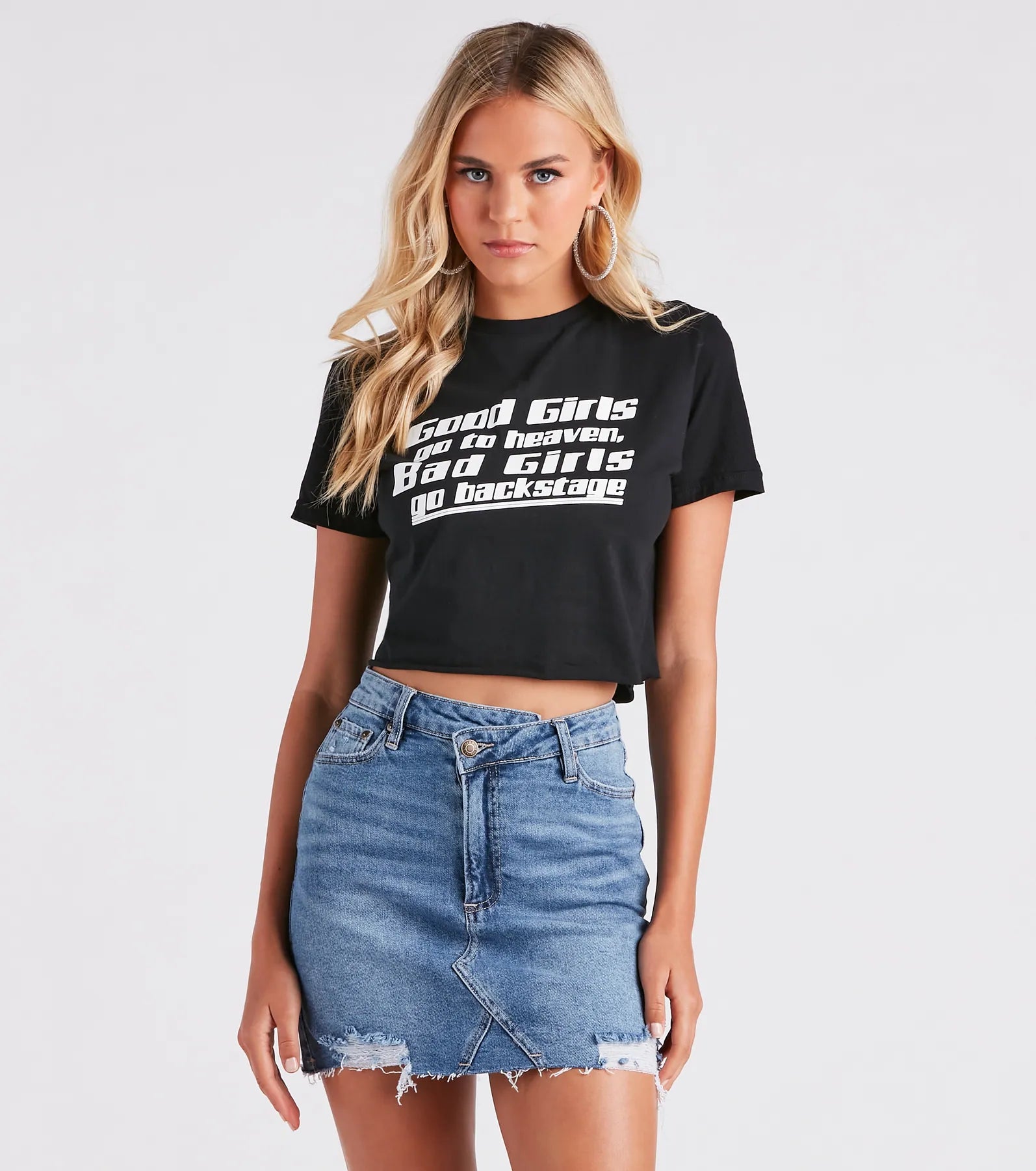 Backstage Babe Graphic Crop Tee