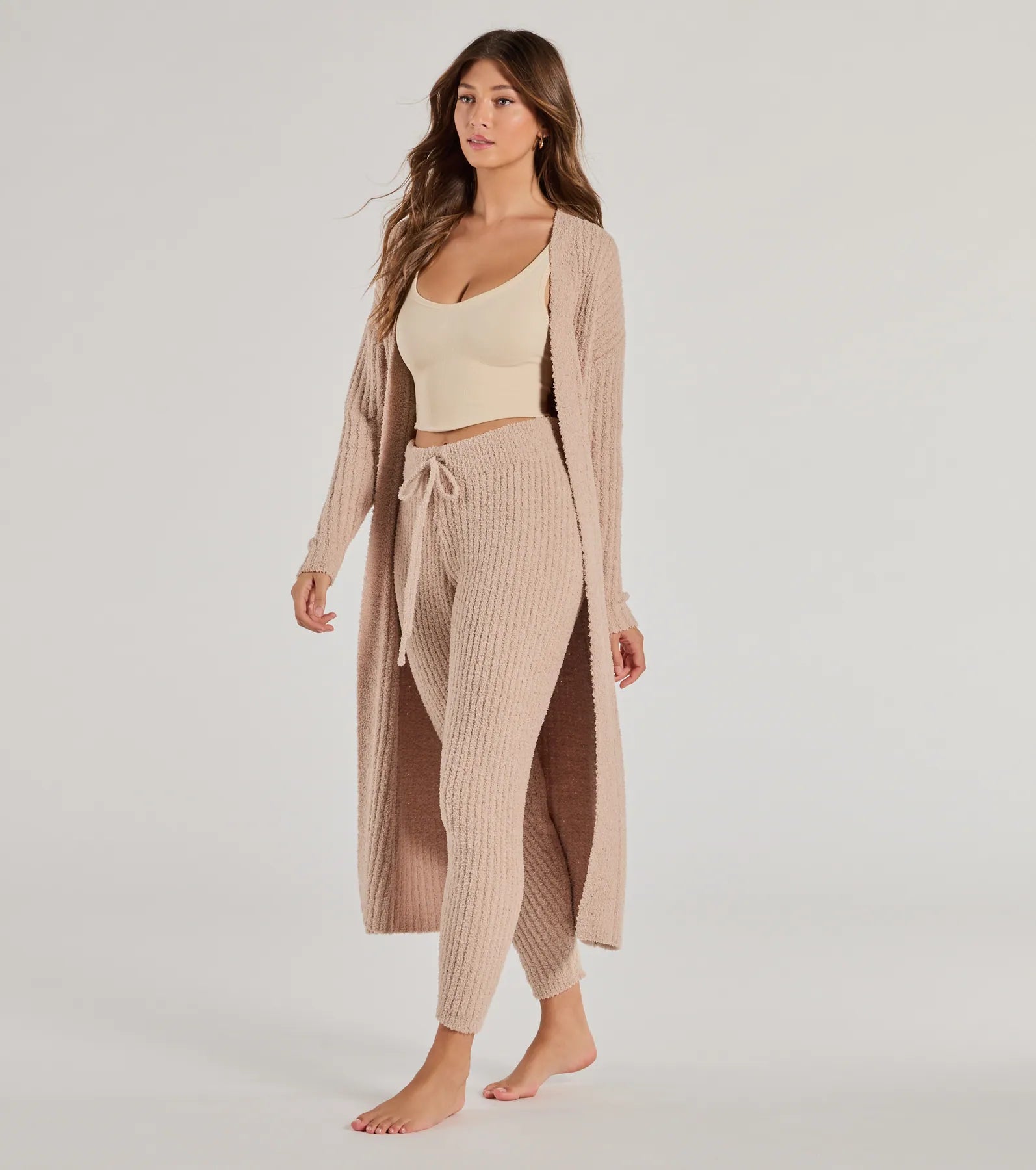 Cozy Layers Chenille Knit Long Sleeve Duster