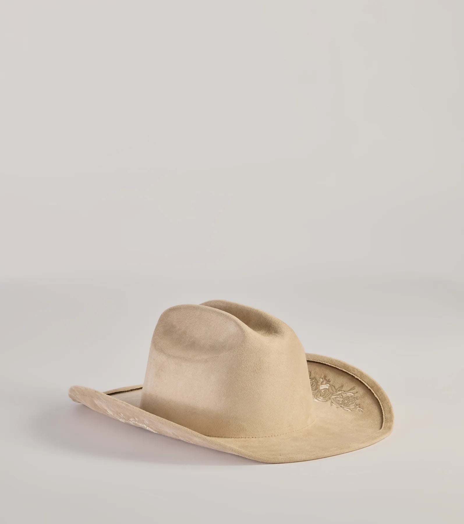 Western Romance Embroidered Floral Cowboy Hat