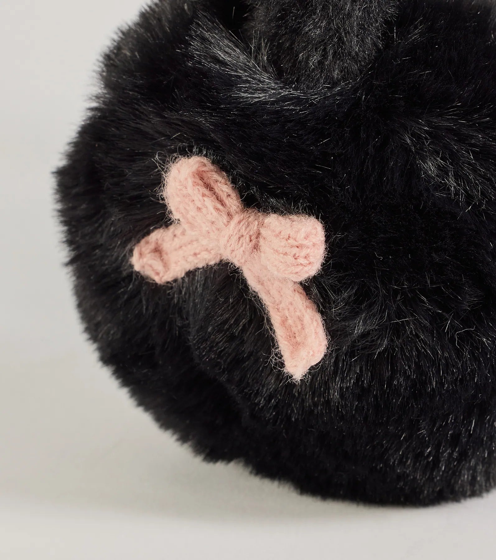 So Cozy Bow Detail Faux Fur Earmuffs