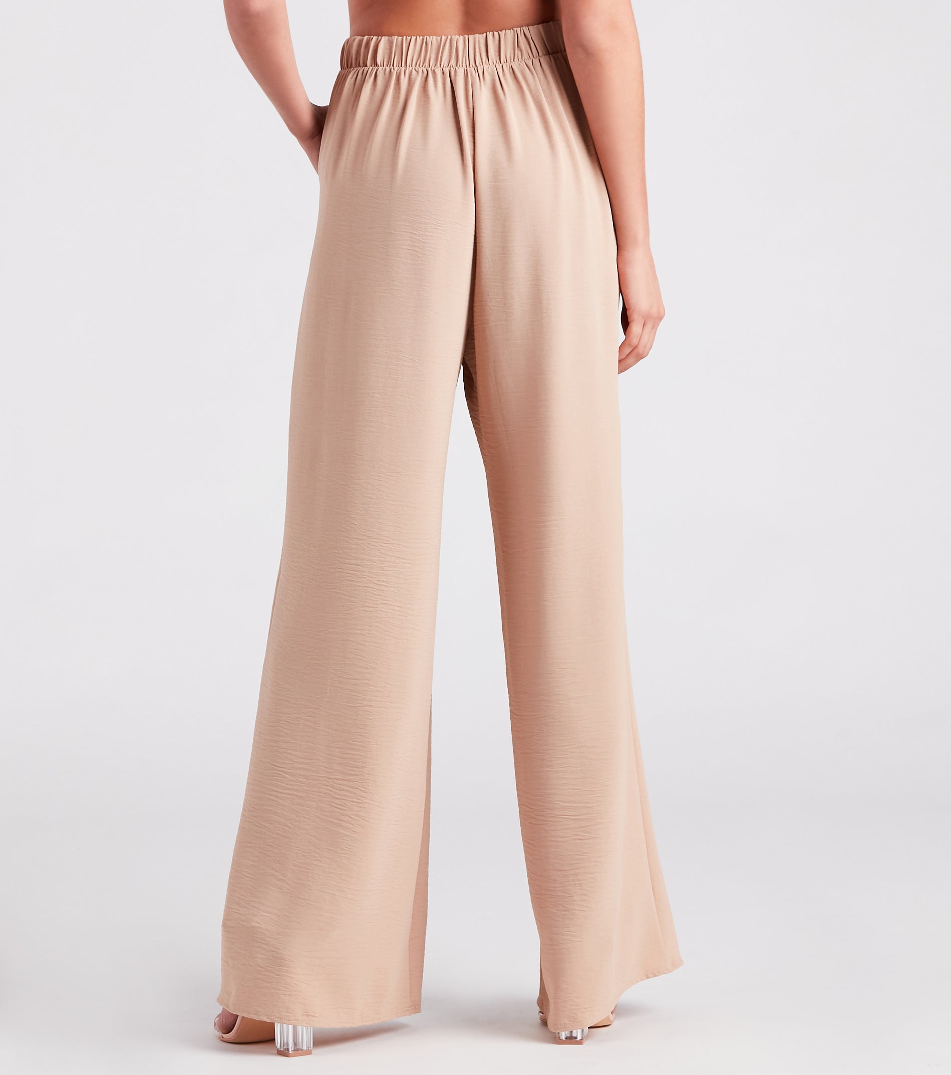 Weekend Chic High Waist Wide-Leg Pants