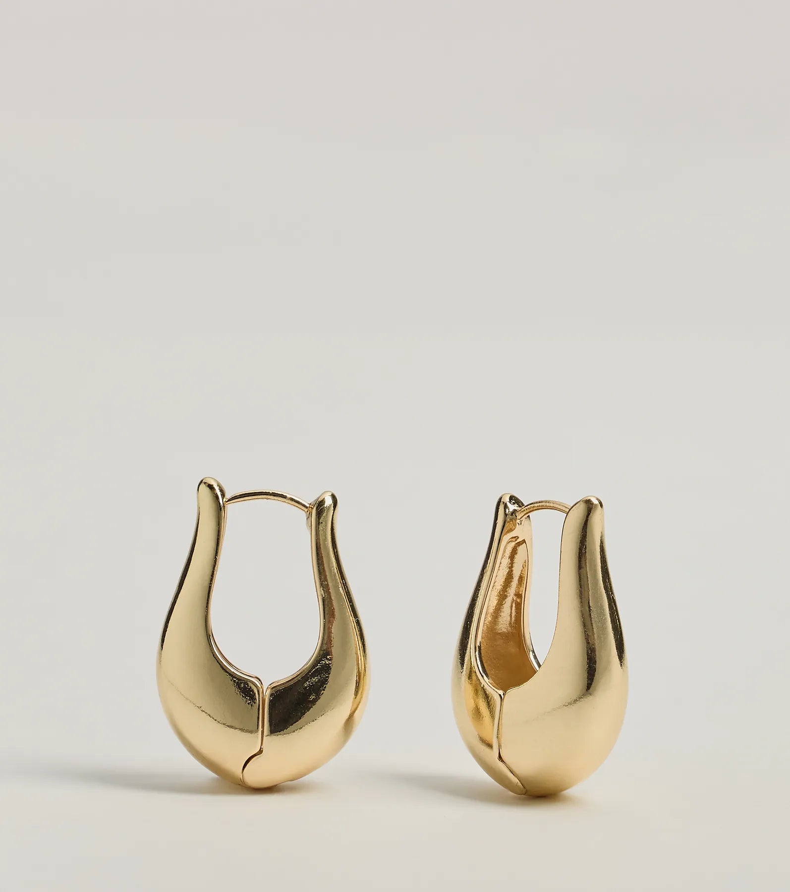 Bold Glam Geometric Hoop Earrings