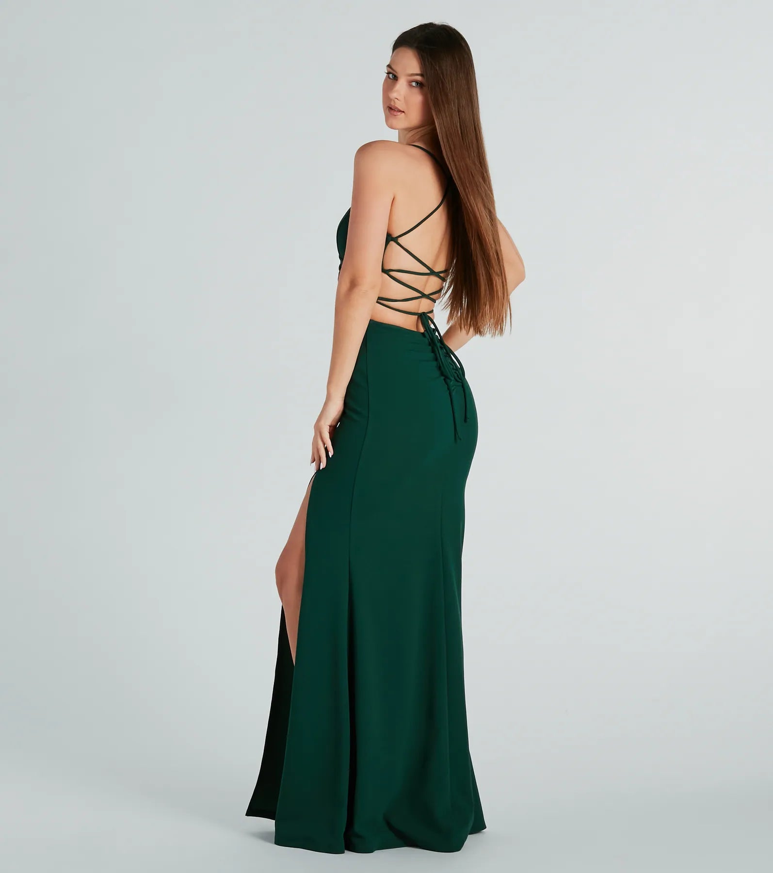 Laylah Formal Lace-Up Back Mermaid Dress