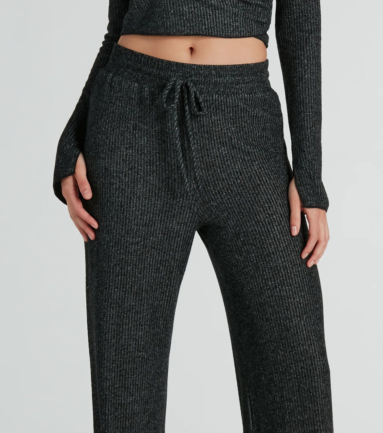 Feeling Bliss Rib Knit Pajama Pants