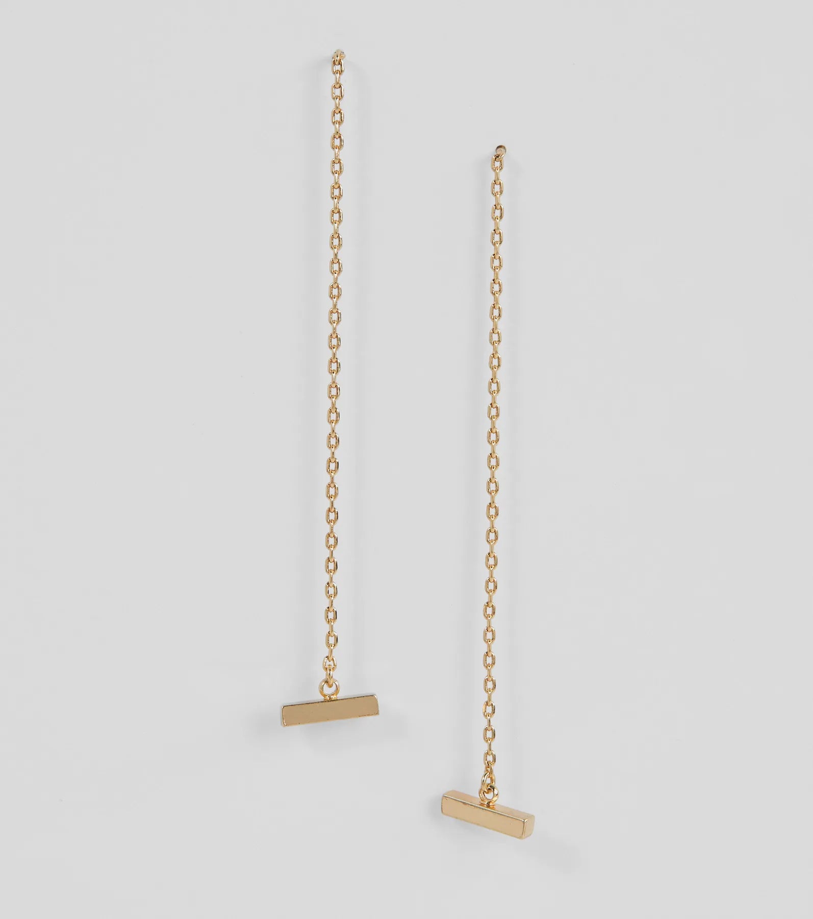 Chic Minimalist 14K Gold Plated Threader Earrings