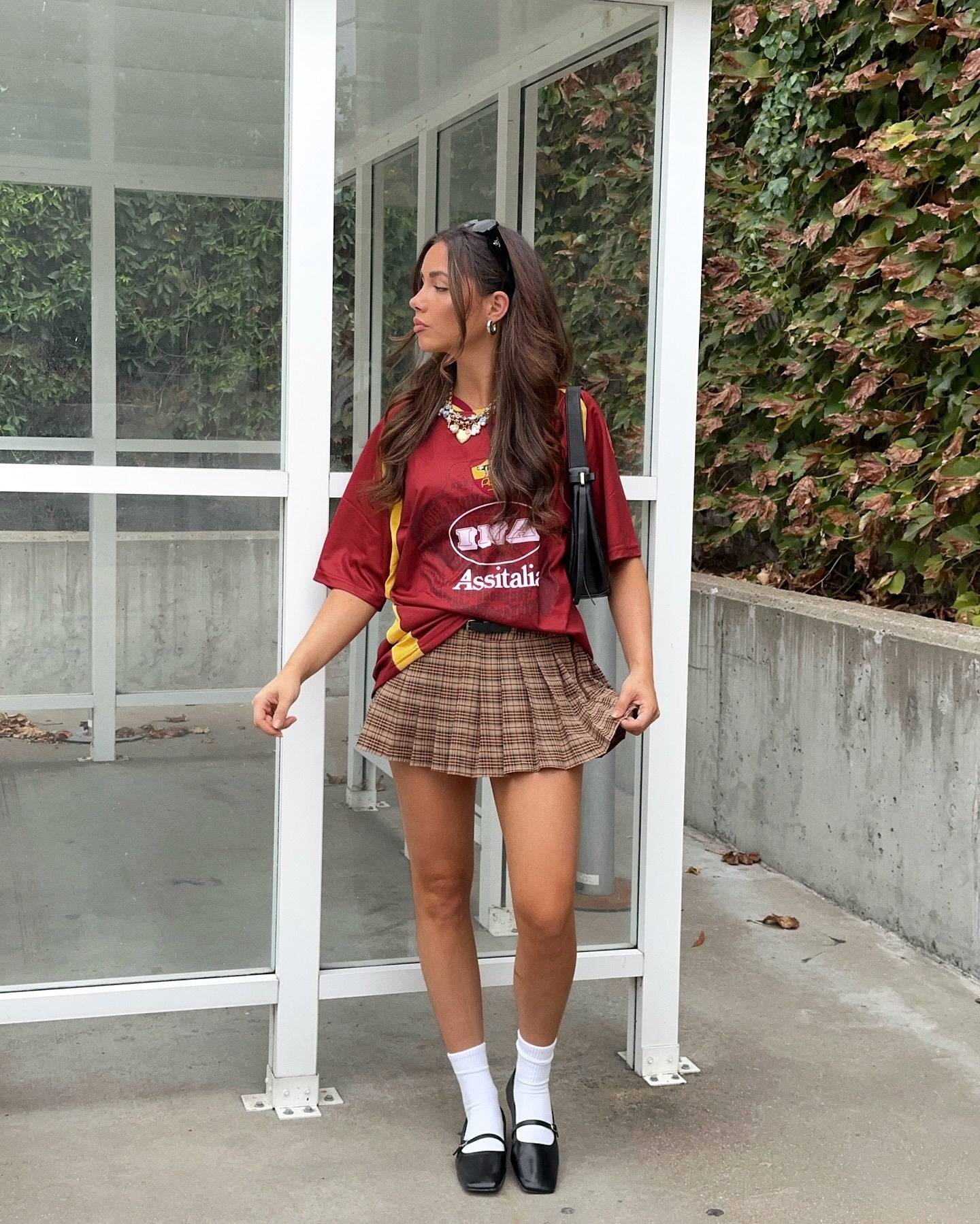 Pick Of The Season Belted Plaid Mini Skirt