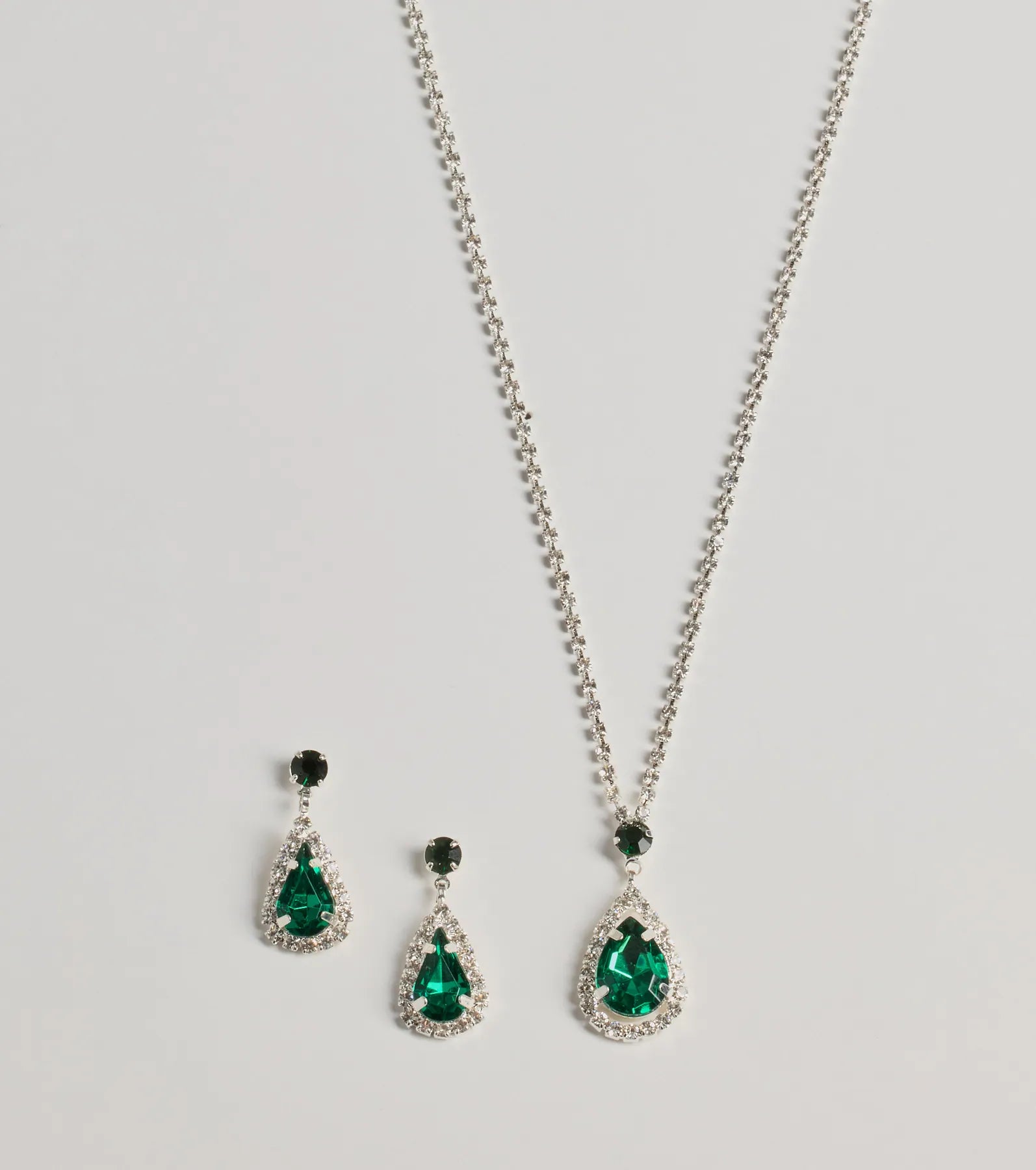 Dreamy Luxe Rhinestone Necklace Set