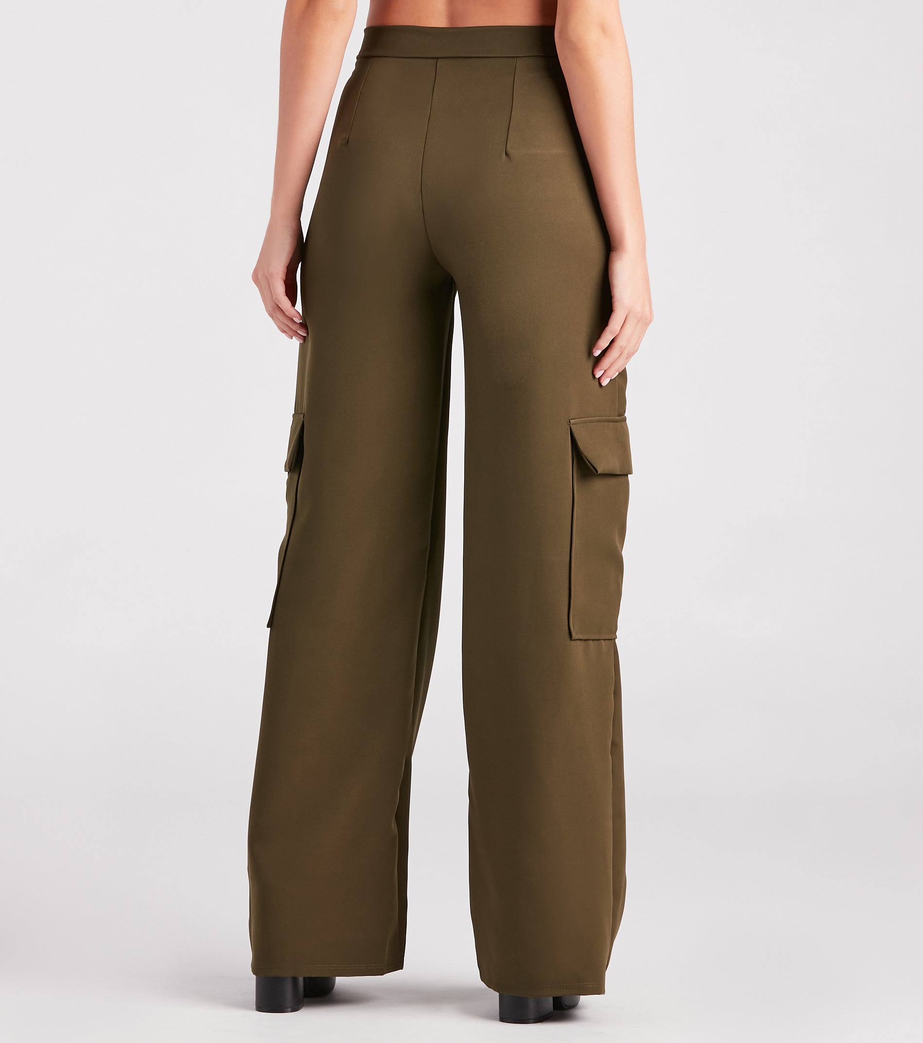 Keep It Cool Wide-Leg Cargo Trouser Pants