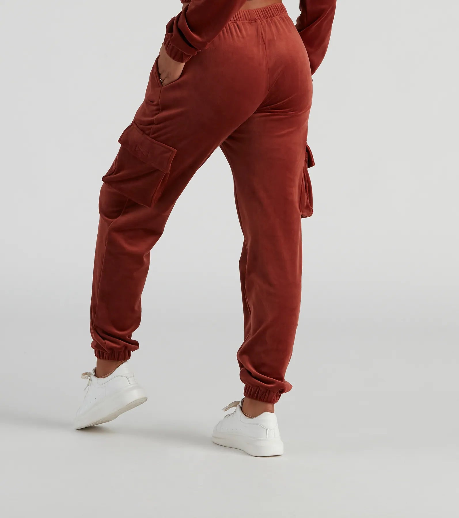 Serious Chills Velour Cargo Joggers