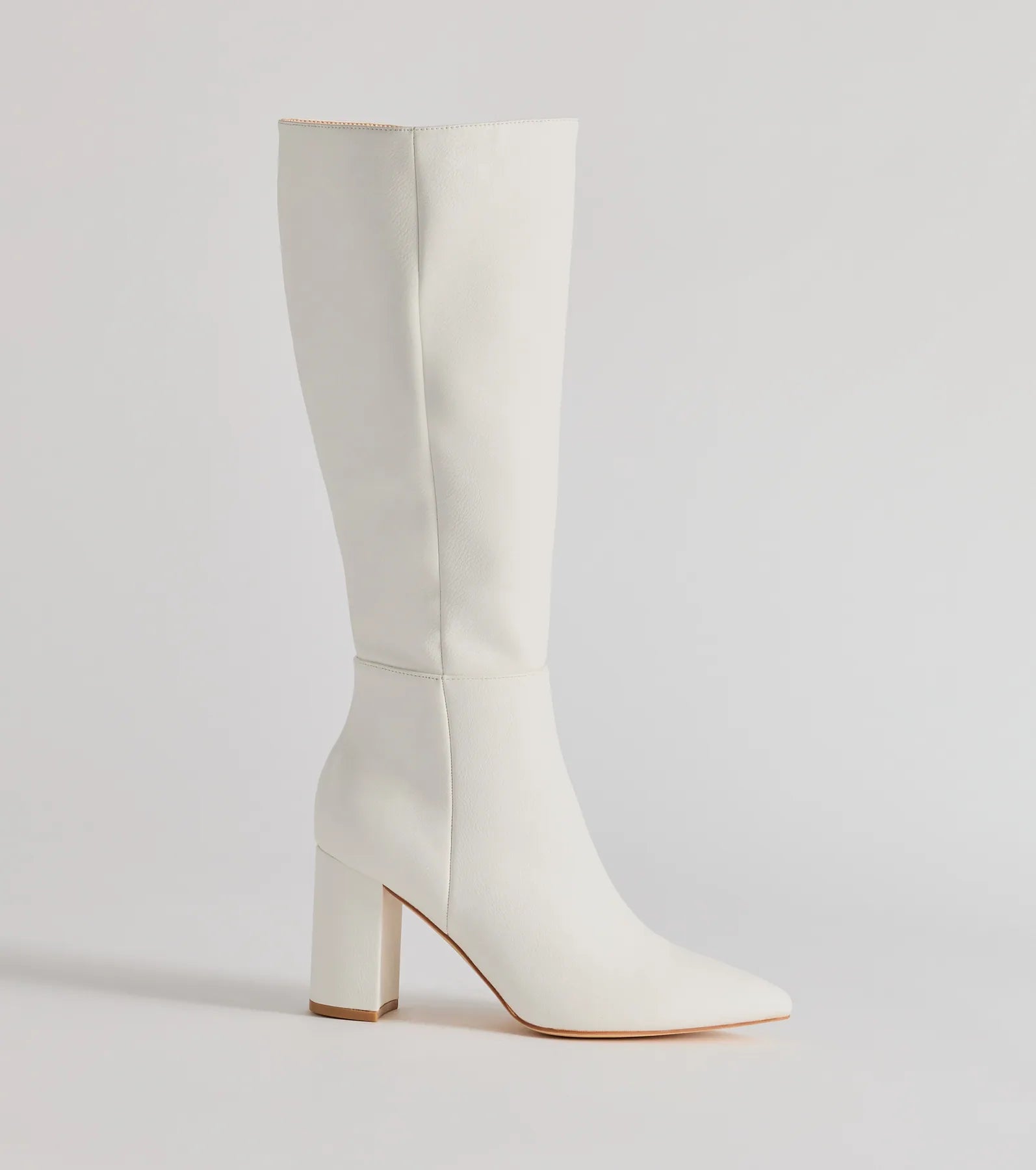 Style Statement Under-The-Knee Faux Leather Boots