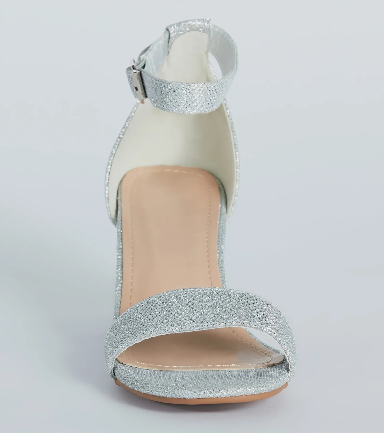 Shine Factor Metallic Low-Block Heels