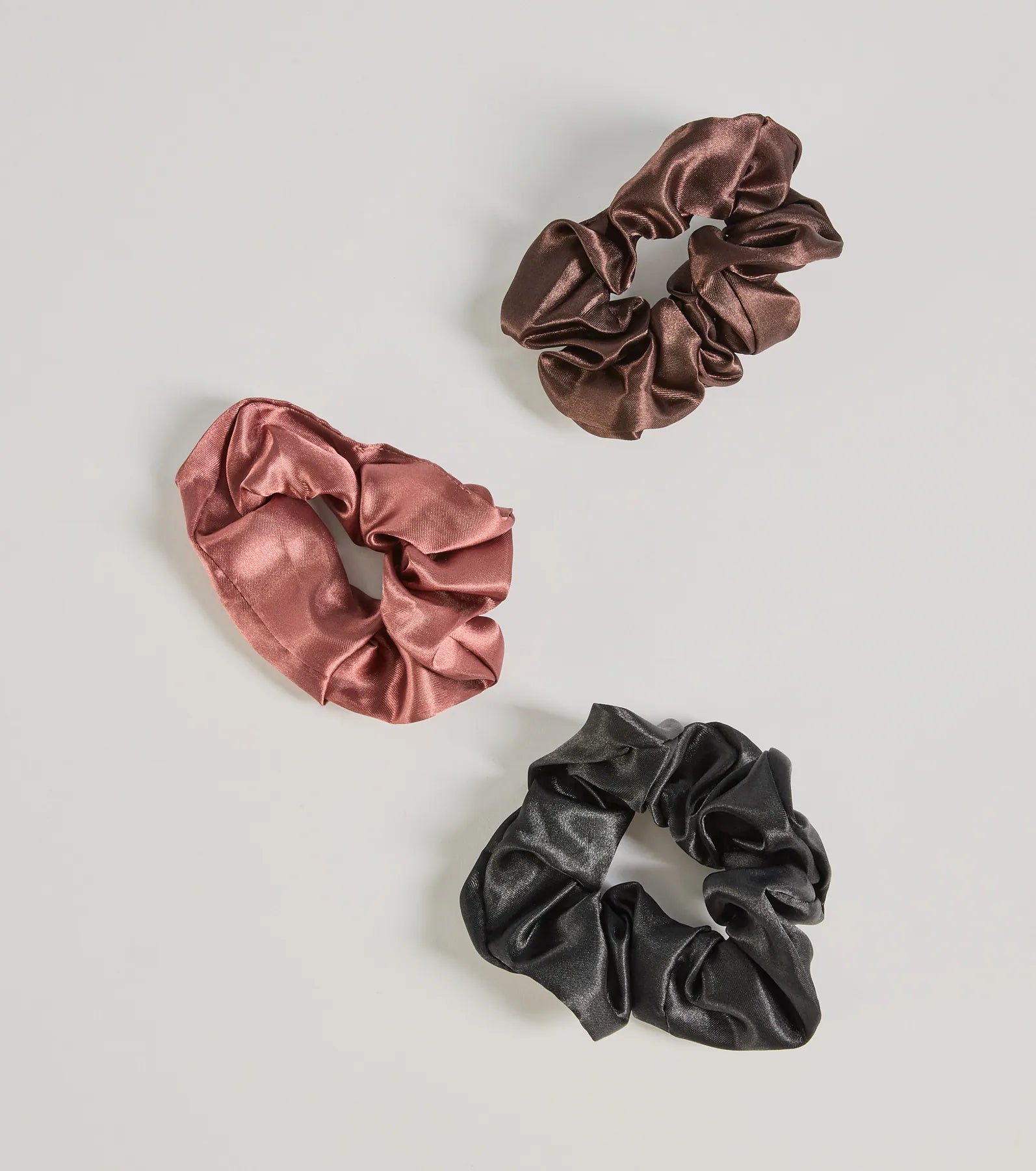 Sleek Tresses Scrunchie Three-Pack Set