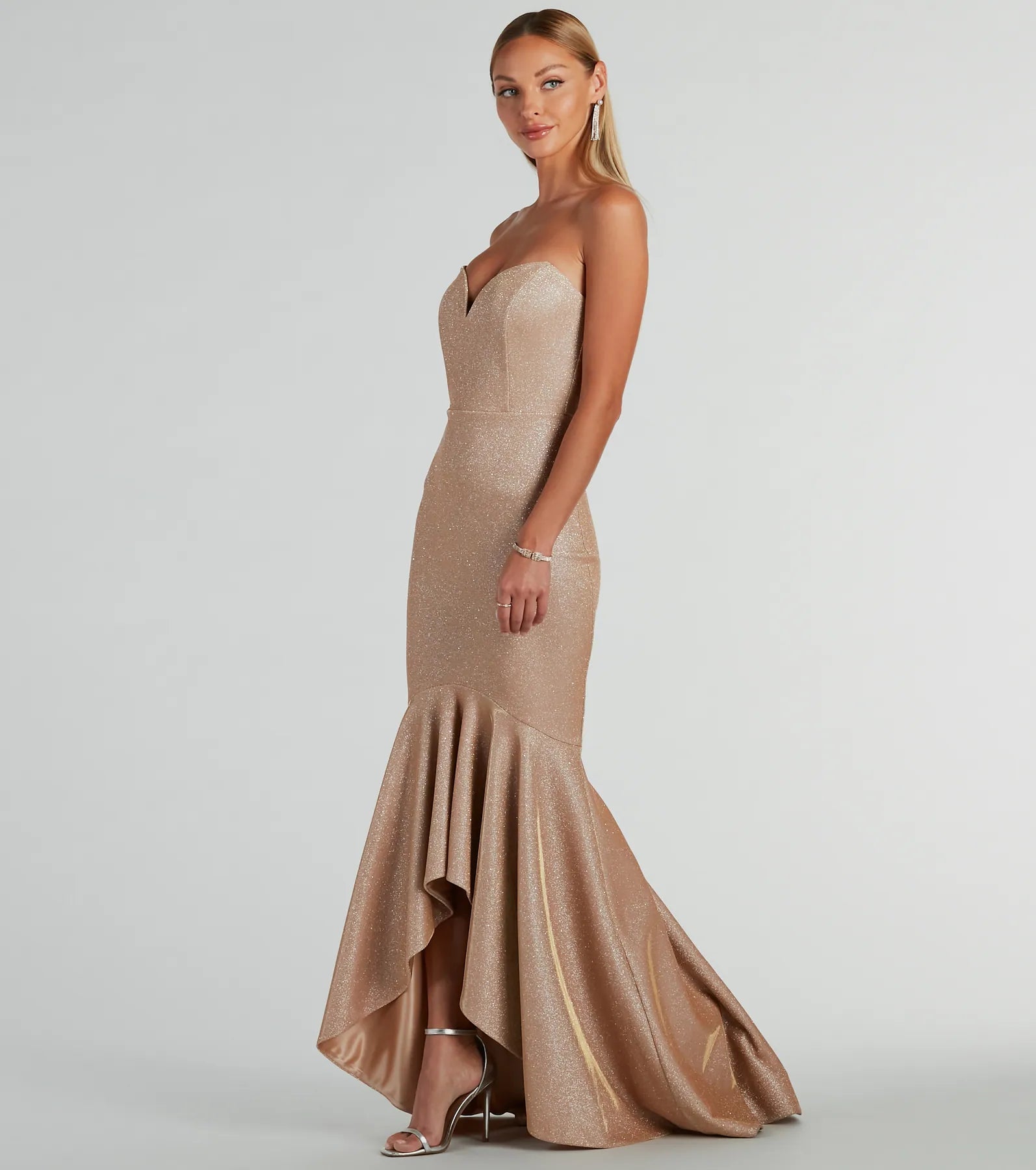 Kimora Strapless High Low Mermaid Formal Dress