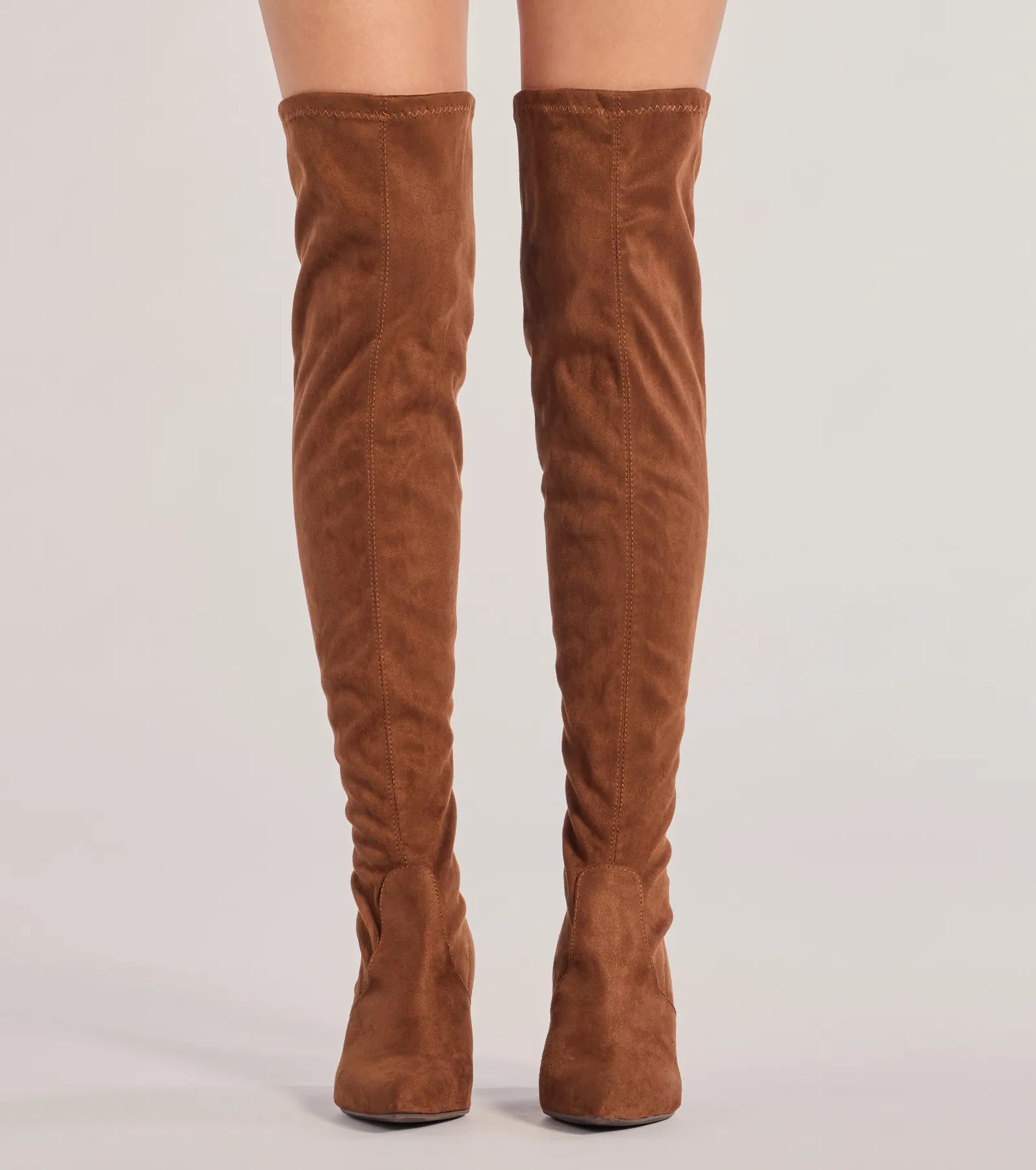 Feelin' Fab Faux Suede Over-The-Knee Boots