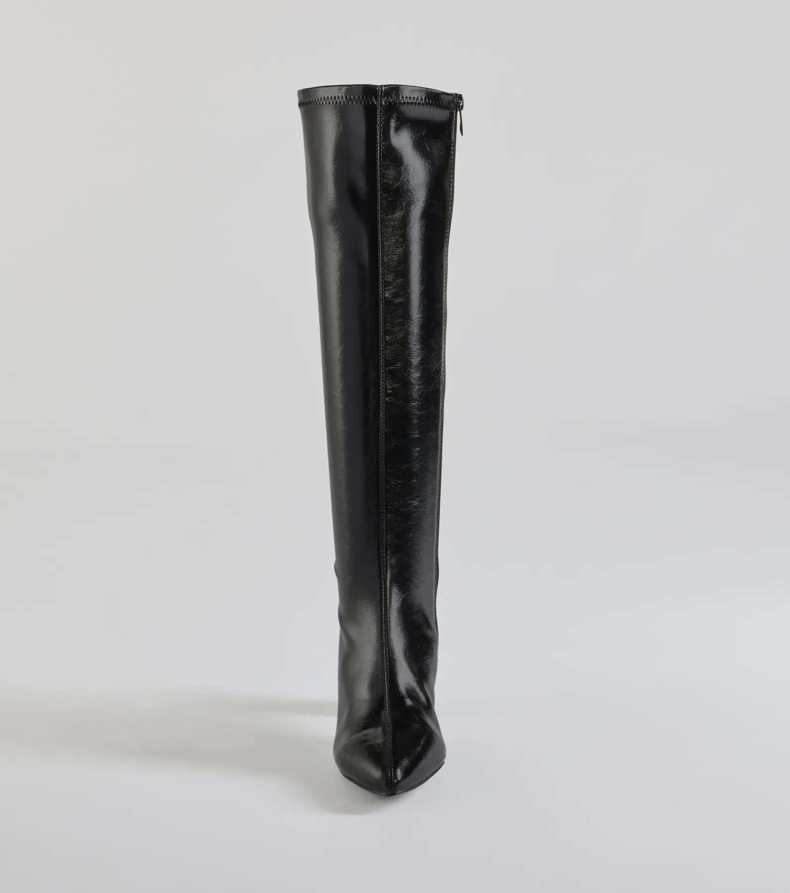 Sleek Strut Faux Leather Under-The-Knee Boots