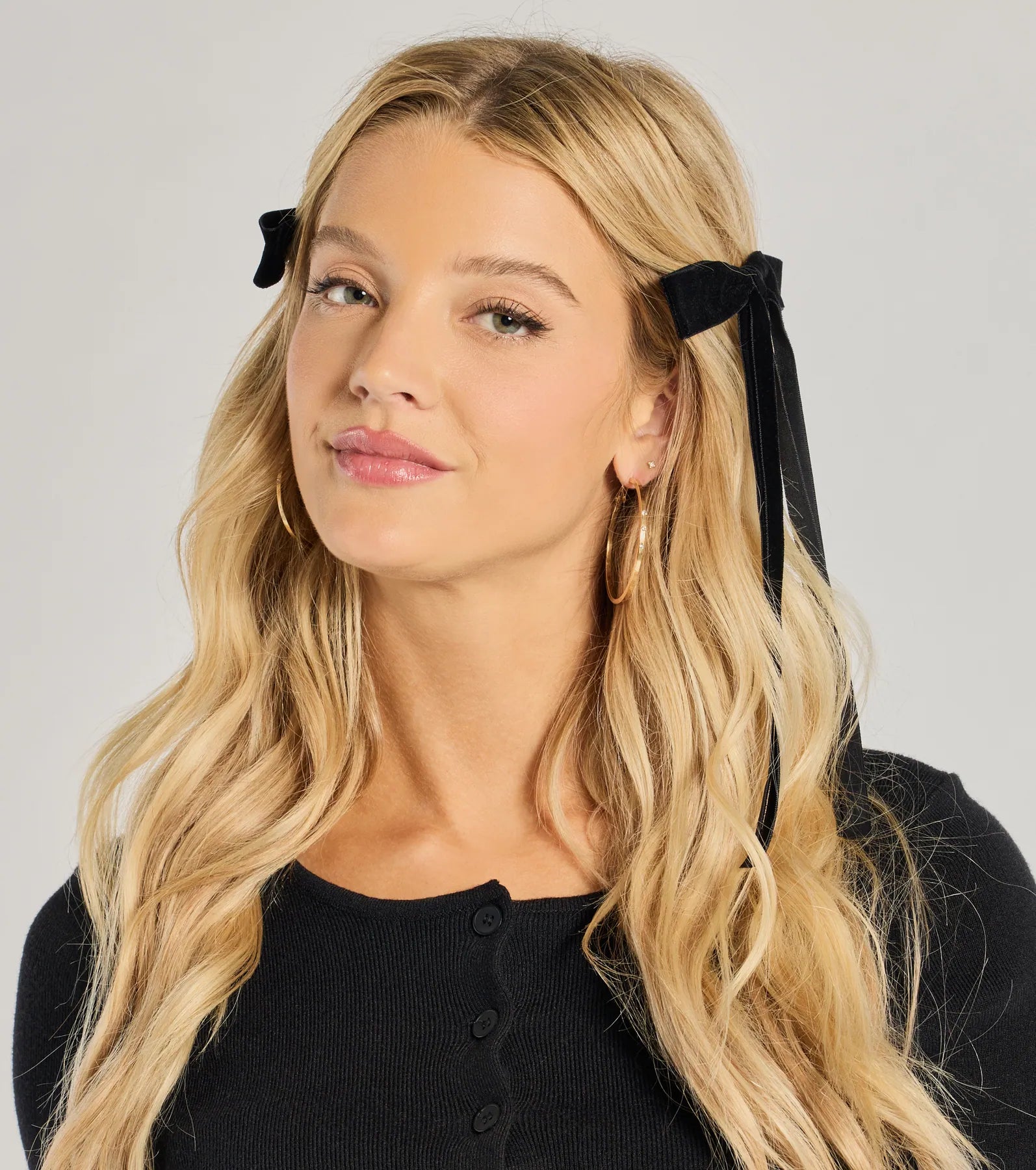 Luxe Tresses Two-Pack Velvet Bow Set