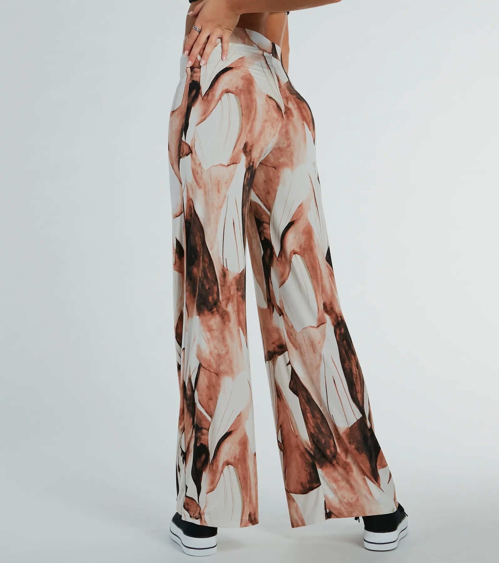 Like A Work Of Art Abstract Wide Leg Palazzo Pants