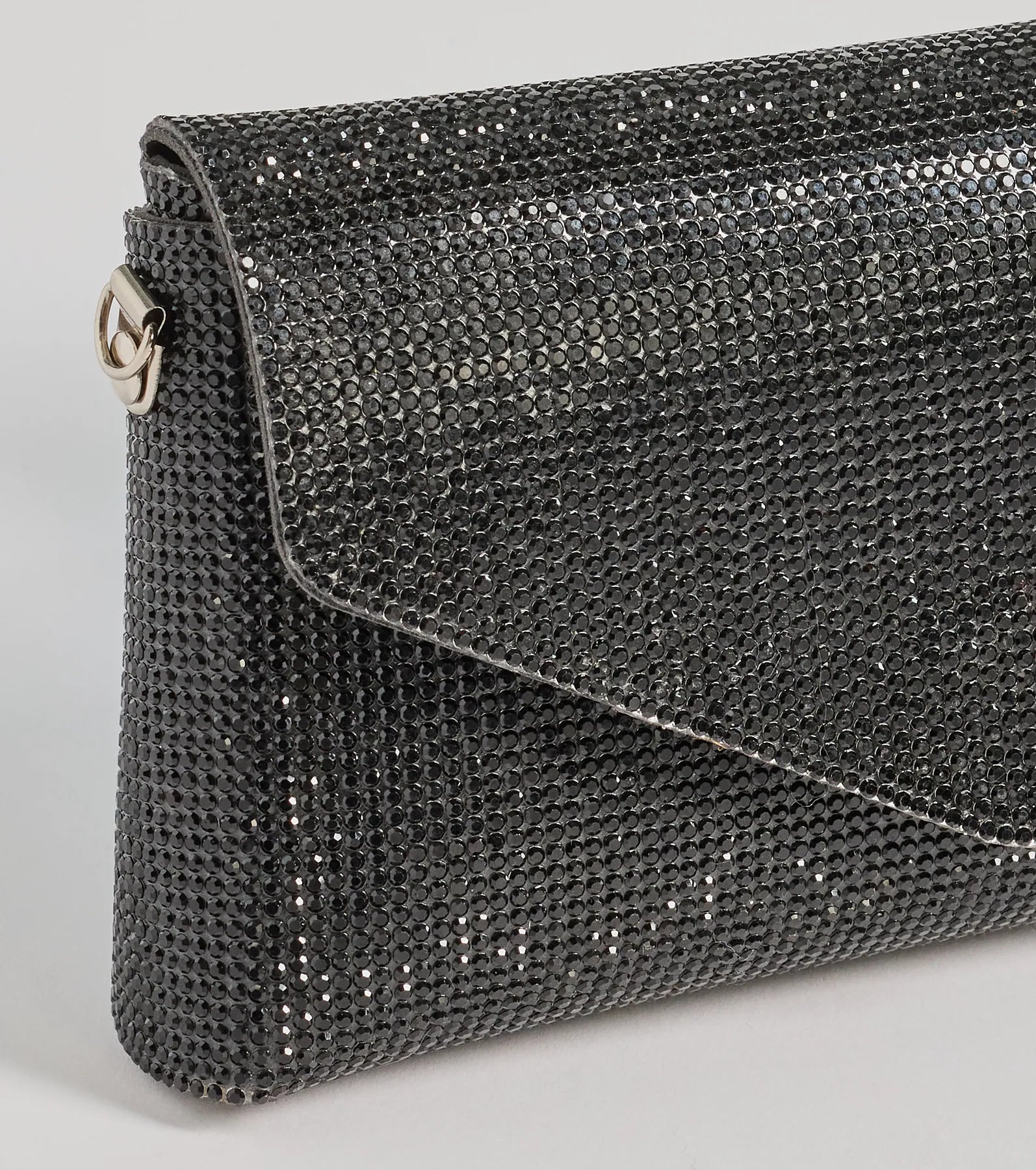 Sparkle Effect Rhinestone Crossbody Purse